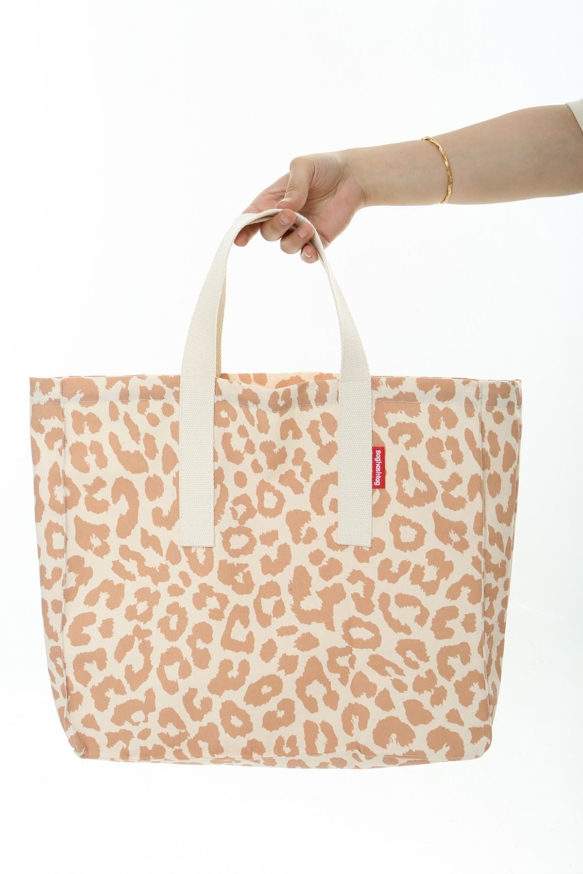 Serkan Çanta Bez Çanta Atölyesi-Cloth Bag Leopard Pattern Tote Bag 3