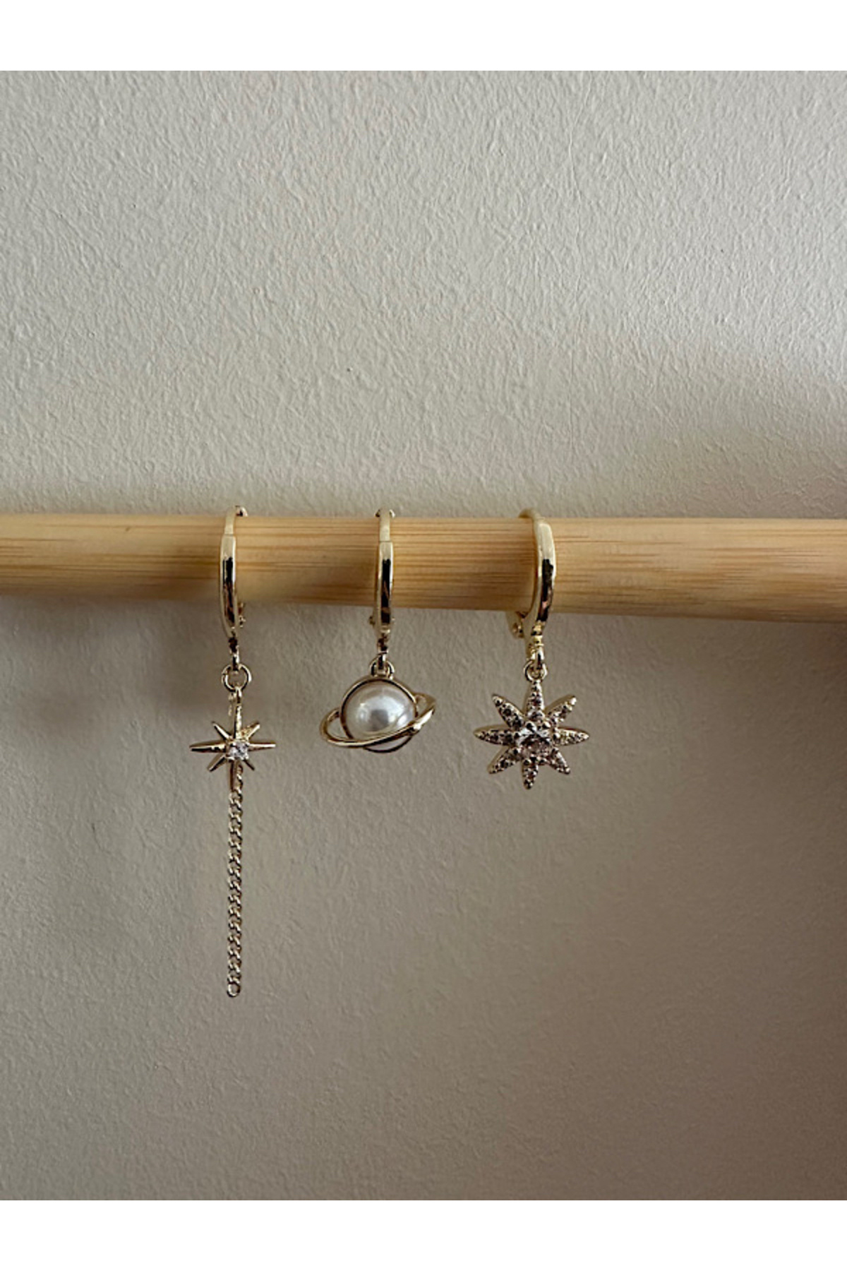 Zircon 3-Piece Earrings