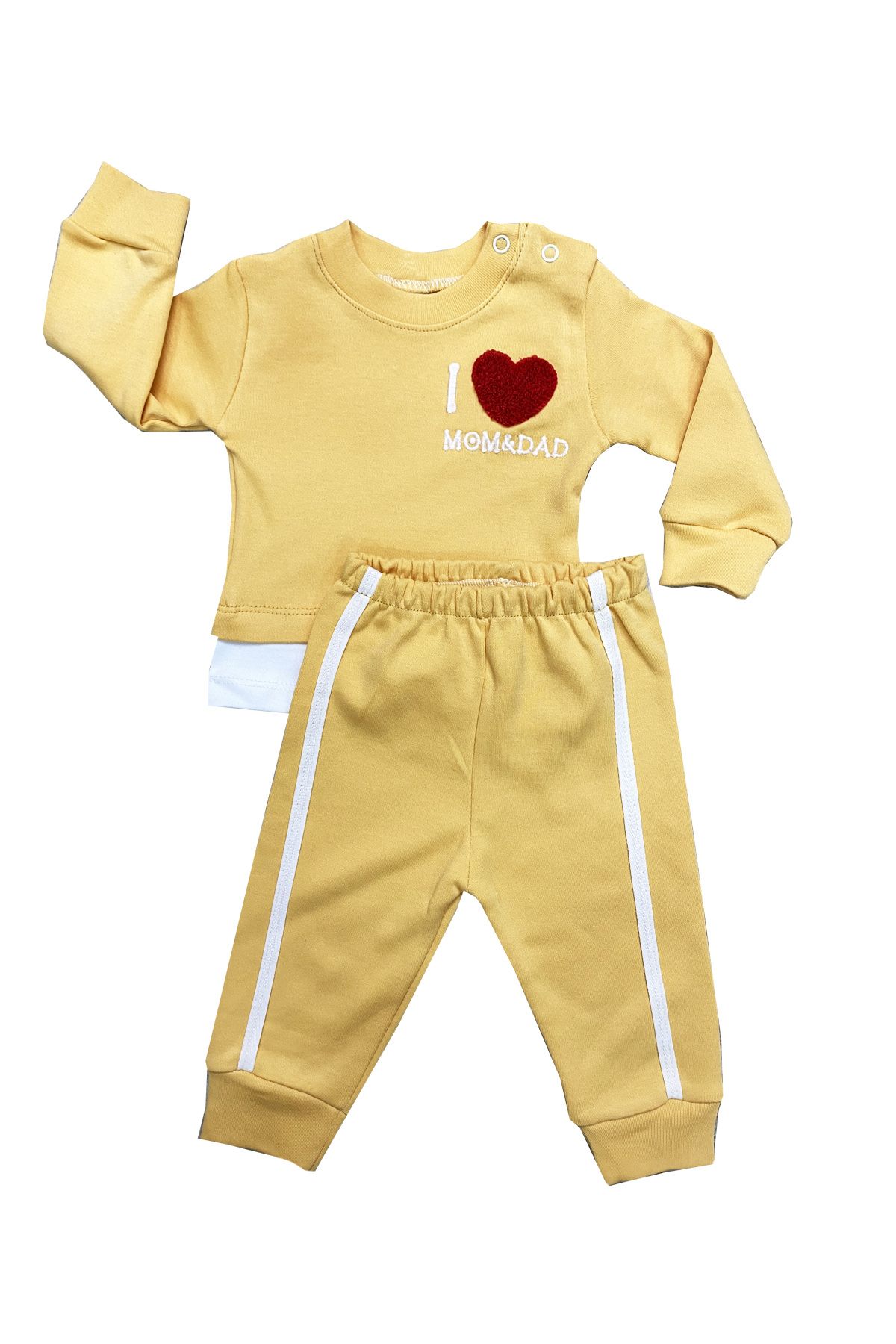 TUOBEBE-Baby Girl Yellow Tracksuit Set 1