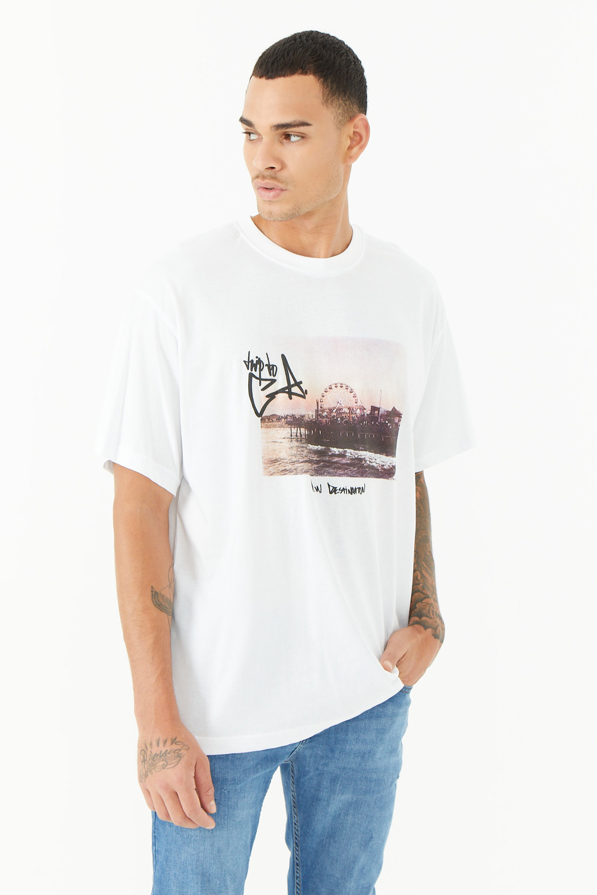 PAULMARK  ERKEK BİSİKLET YAKA T-SHIRT R-8710 - Görsel 2