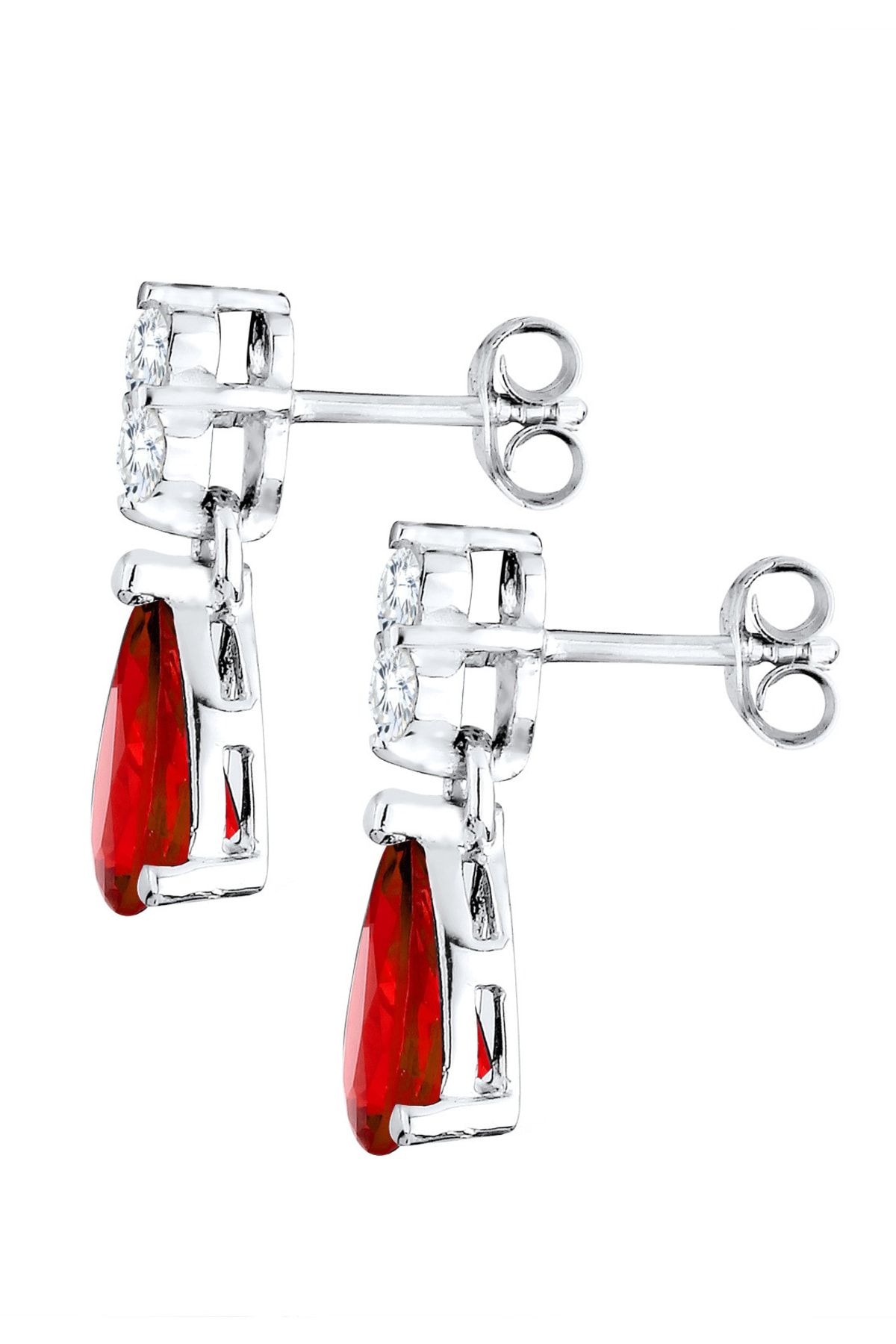 ELLI-Ohrringe Tropfen Zirkonia Glamour Elegant 925 Silber 3