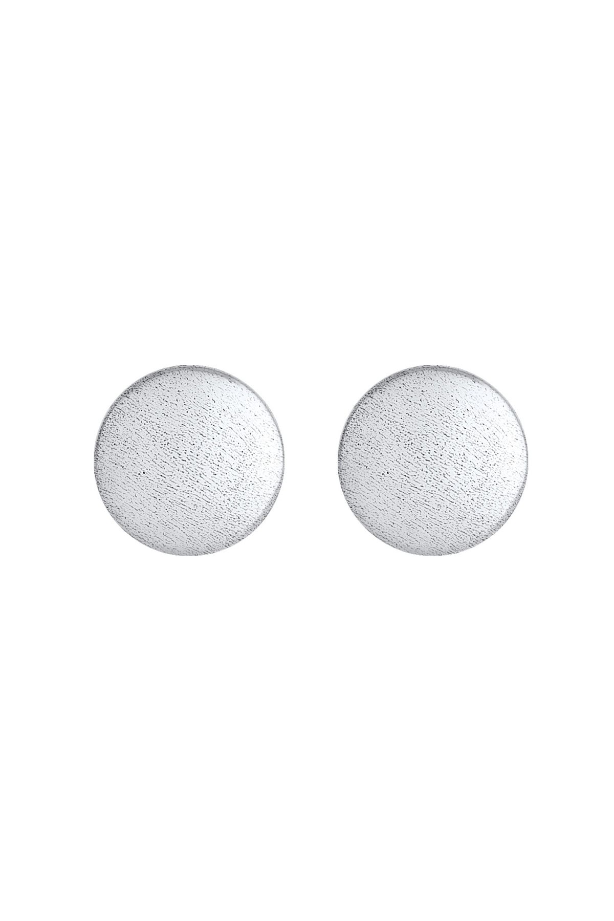 Nenalina-Ohrringe Basic Geo Brushed Ohrstecker aus 925er Sterlingsilber 2
