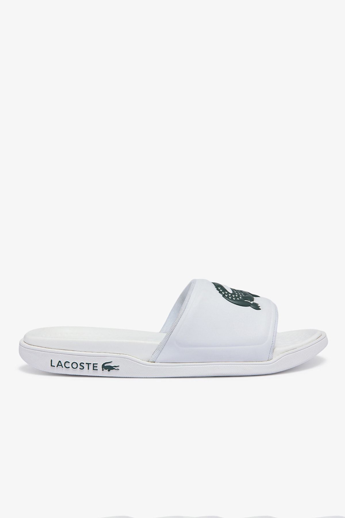 Lacoste slippers white hotsell