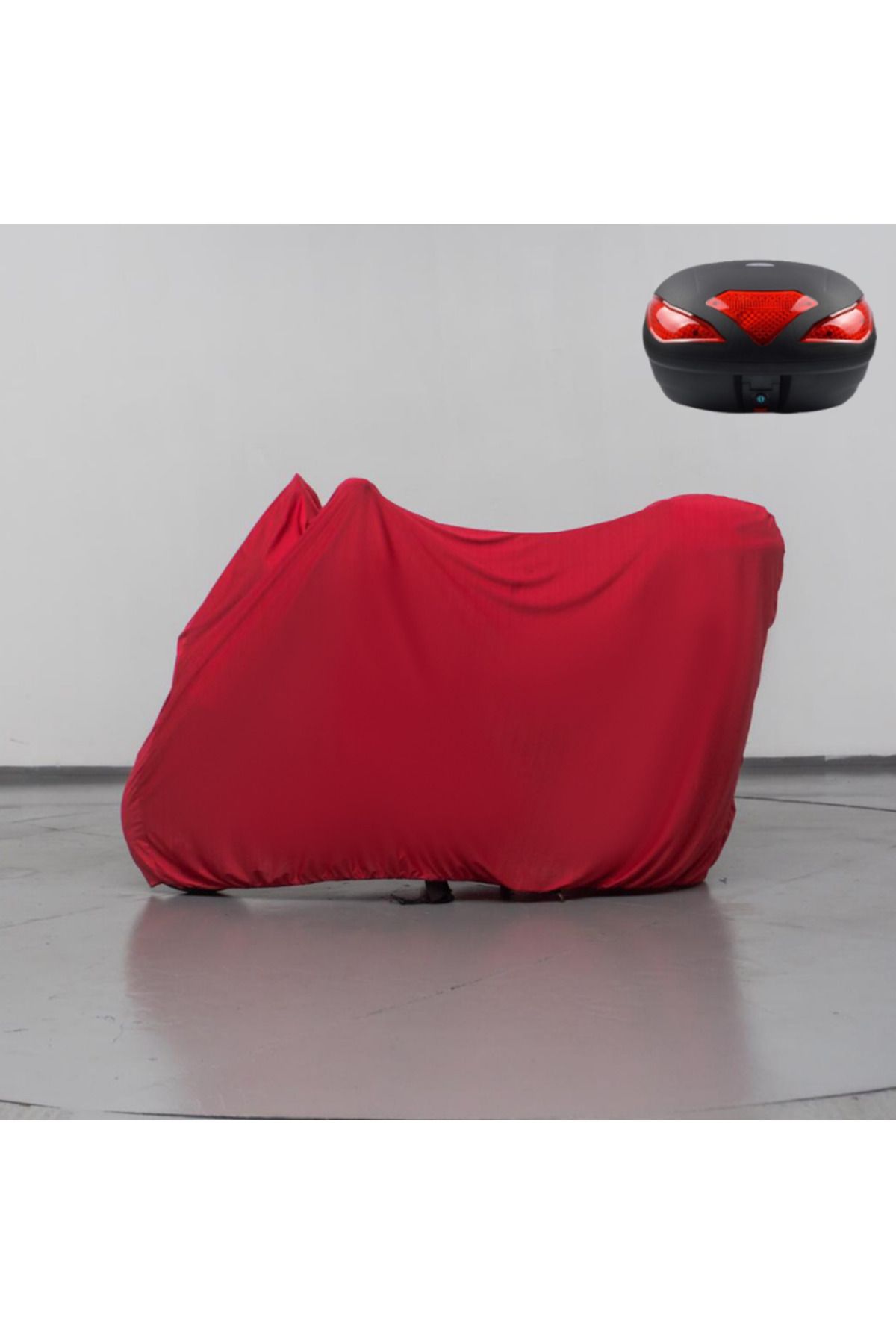 Teksin Honda XL 600 Transalp Motorcycle Cover with Bag Red Combed