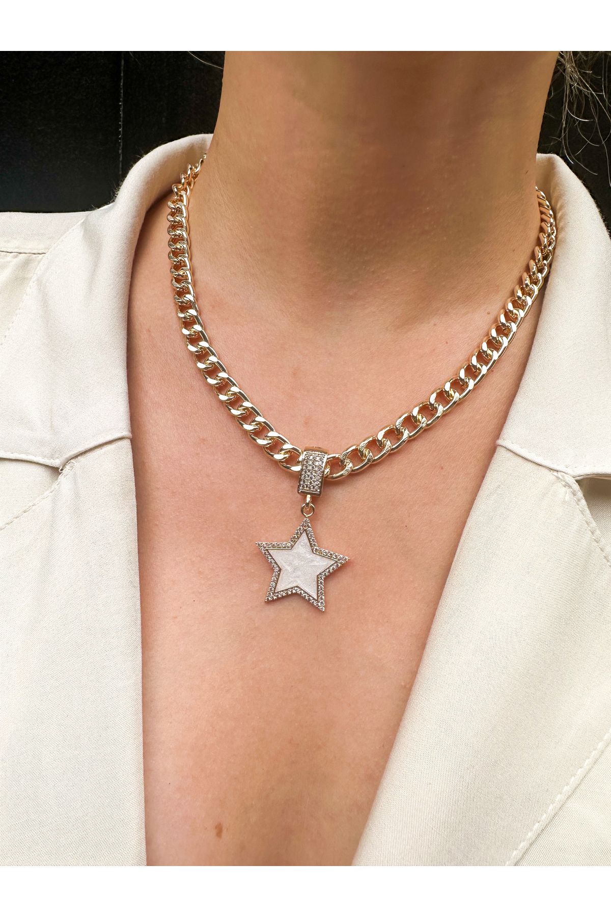 Gucci trademark star necklace store