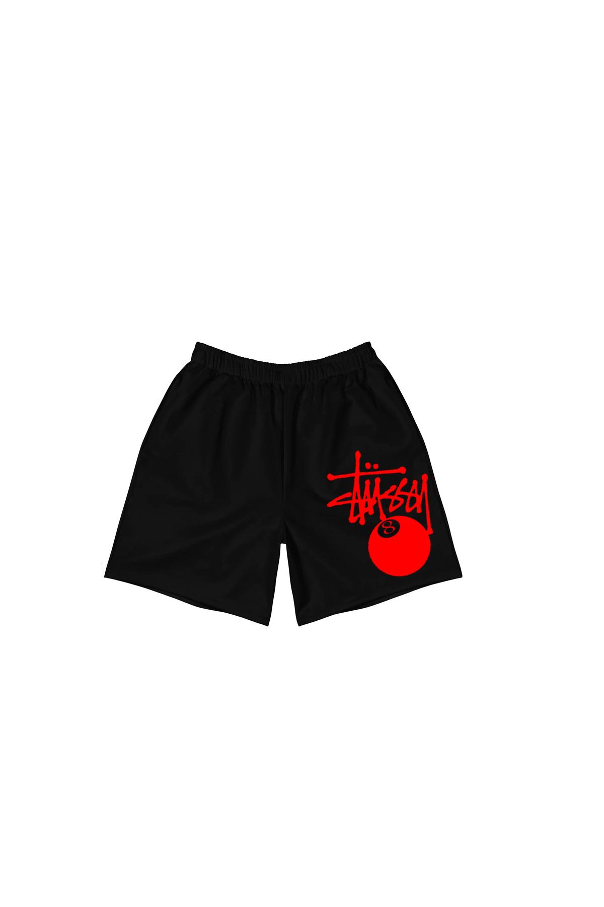 Red outlet stussy shorts
