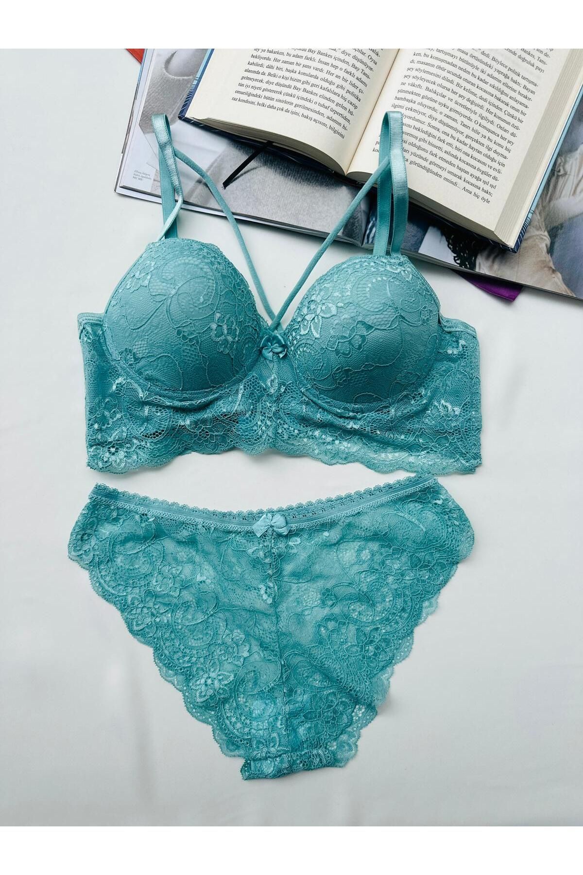 Green bra and underwear sets 2025