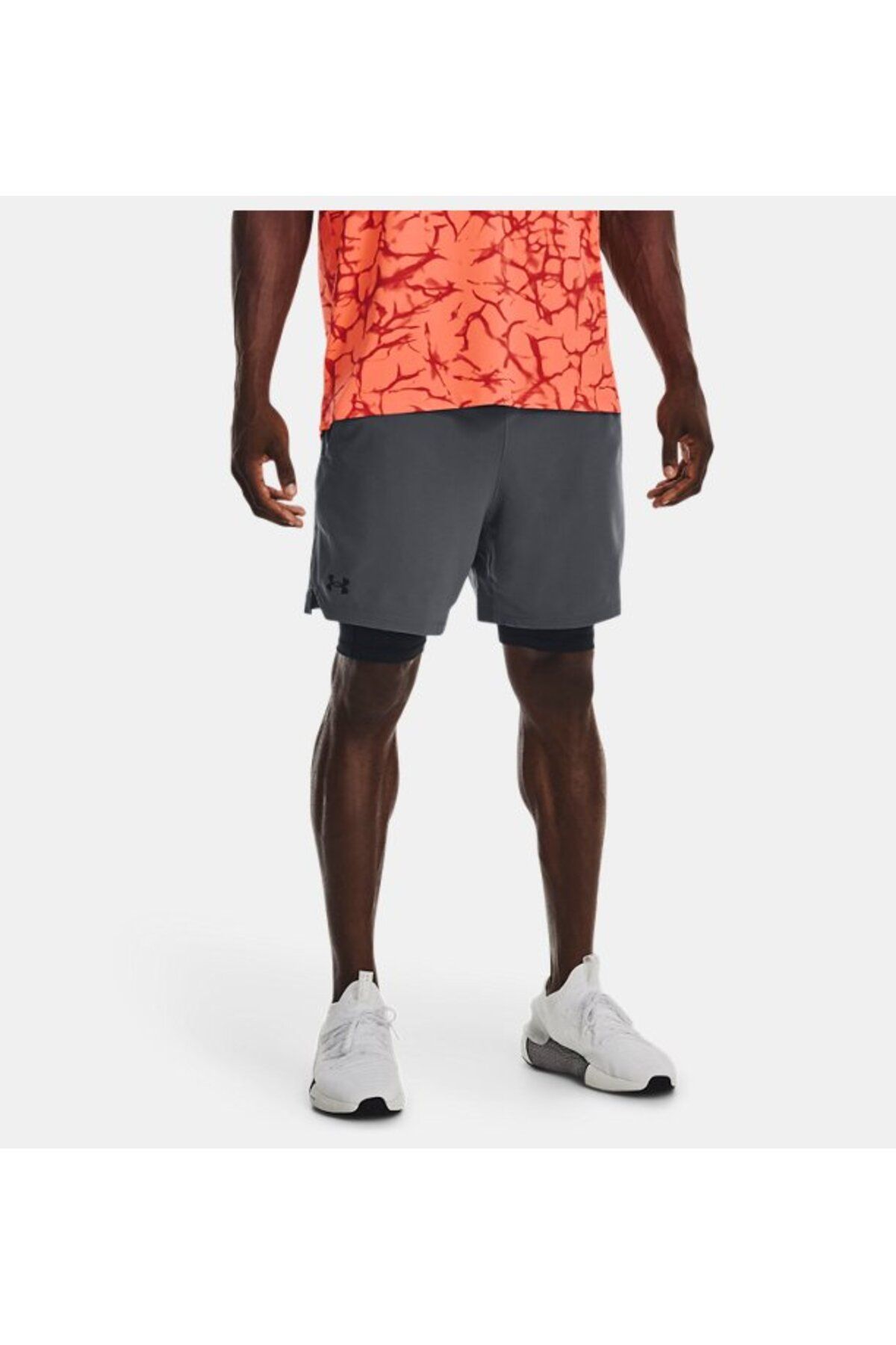 شورت ورزشی خاکستری مردانه UA ناپدید شده 2 1373764 012 Under Armour