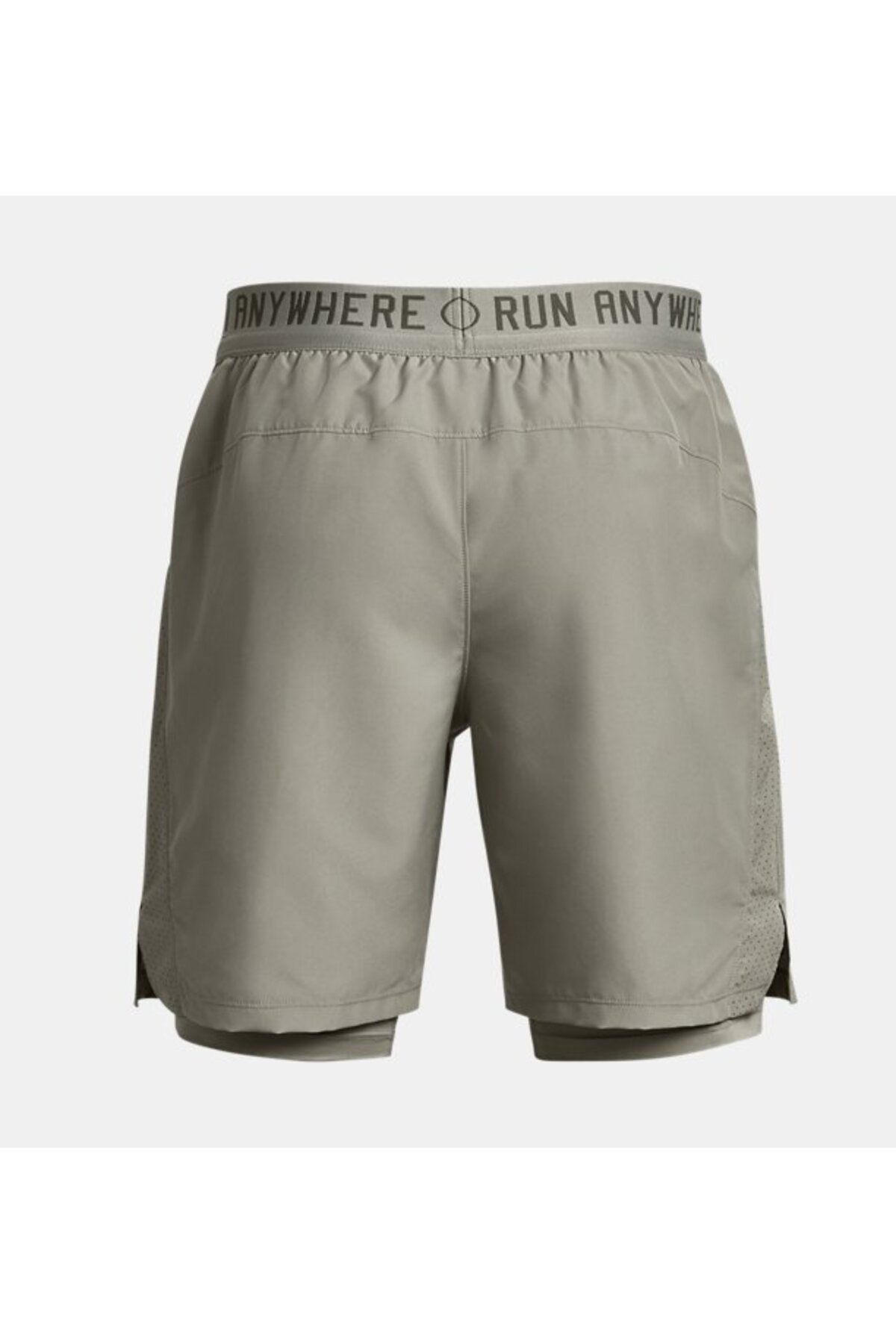 شورت ورزشی خاکستری مردانه UA در همه جا کوتاه 1379294 504 رانینگ می شود Under Armour