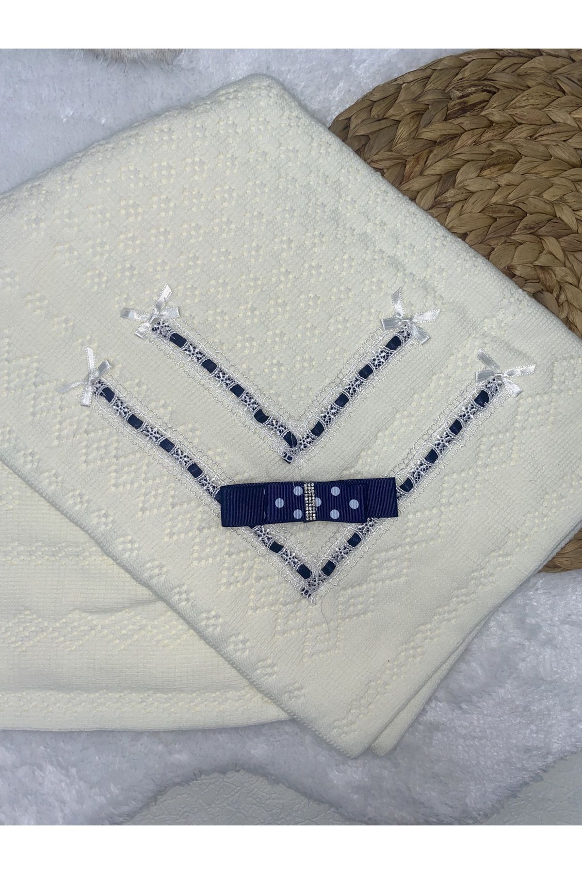 ERSİN BEBE-NEWBORN KNITWEAR TULLE BABY BLANKET 1