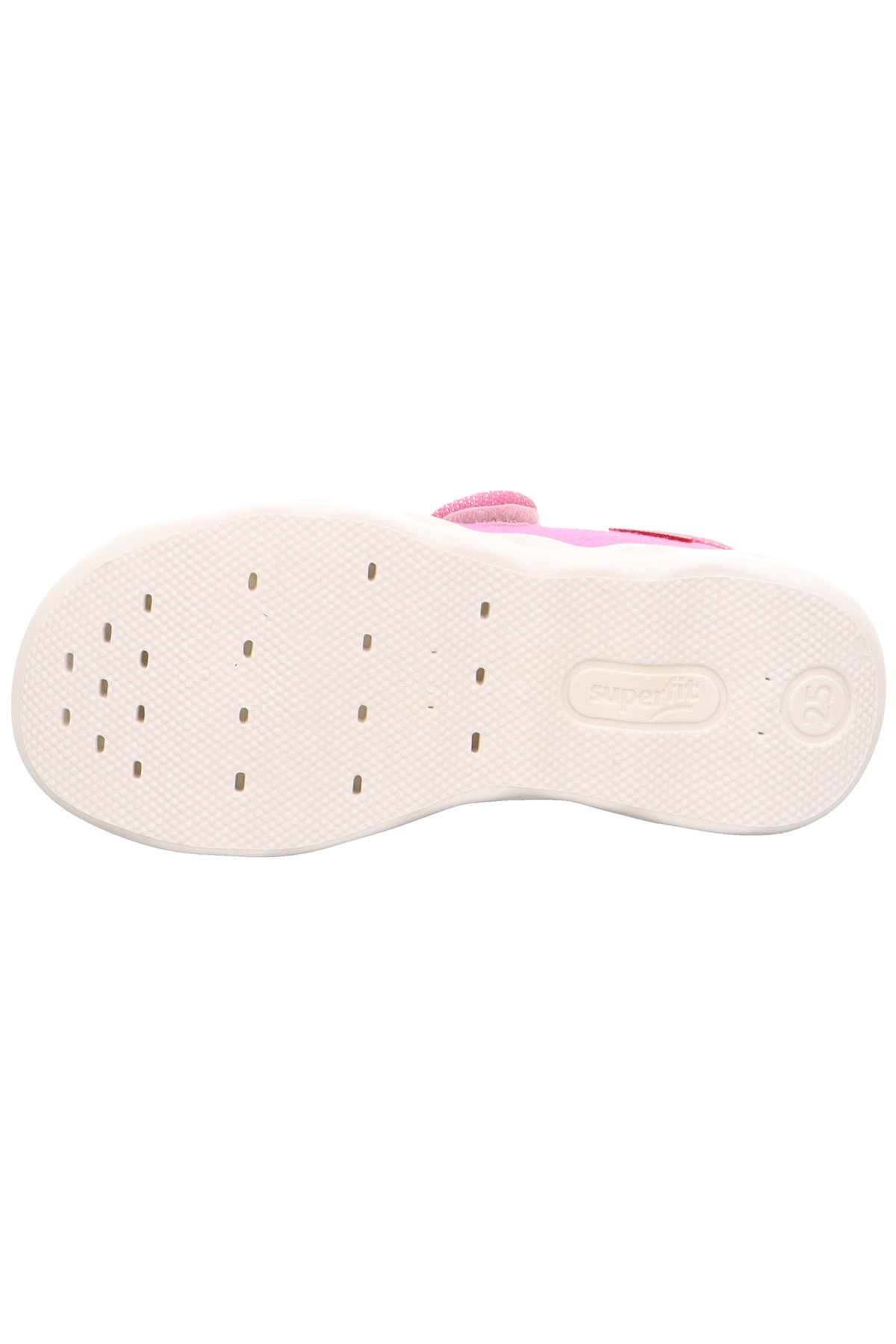 Superfit Mädchen Hausschuhe Bubble Mule - Bequeme Baumwollschuhe Mit Klettverschluss