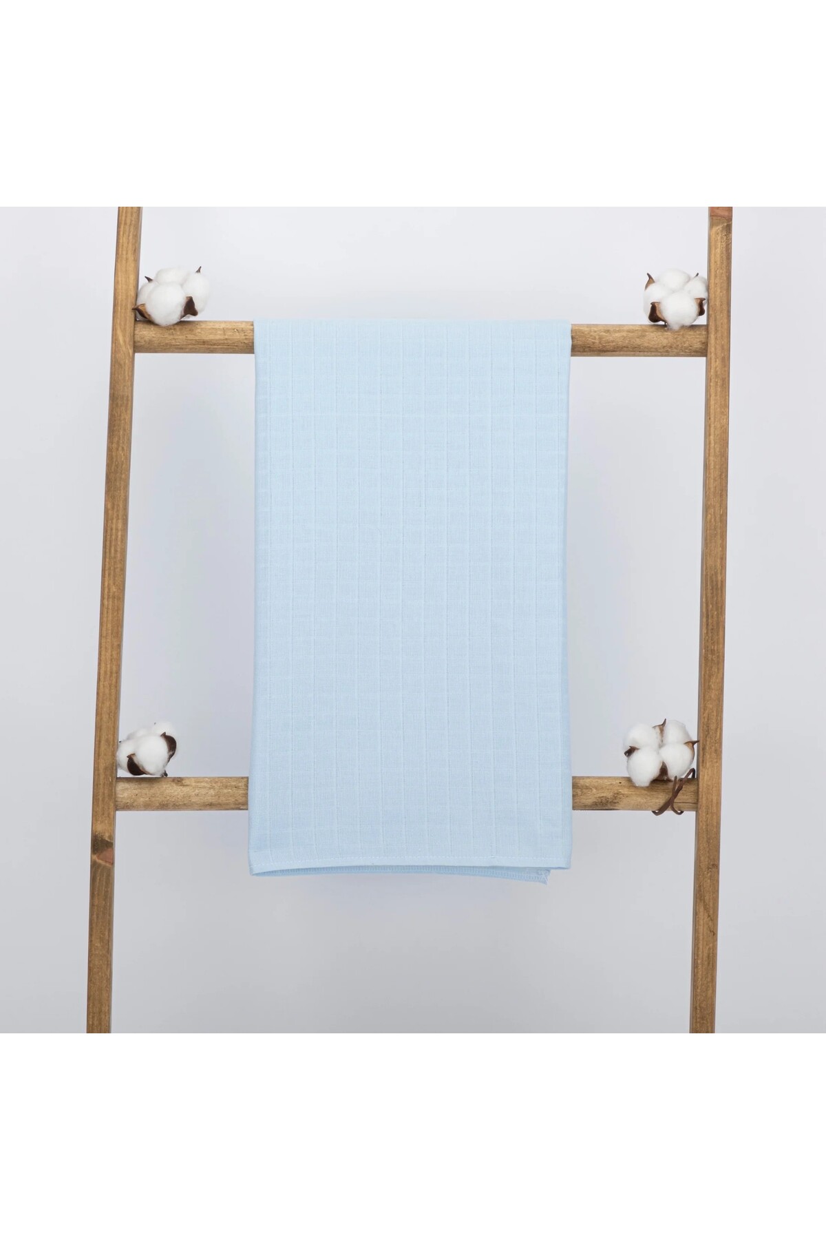 LusnikaStore Müslin Puset Örtüsü Mavi fotoğrafı 2 (önizleme)