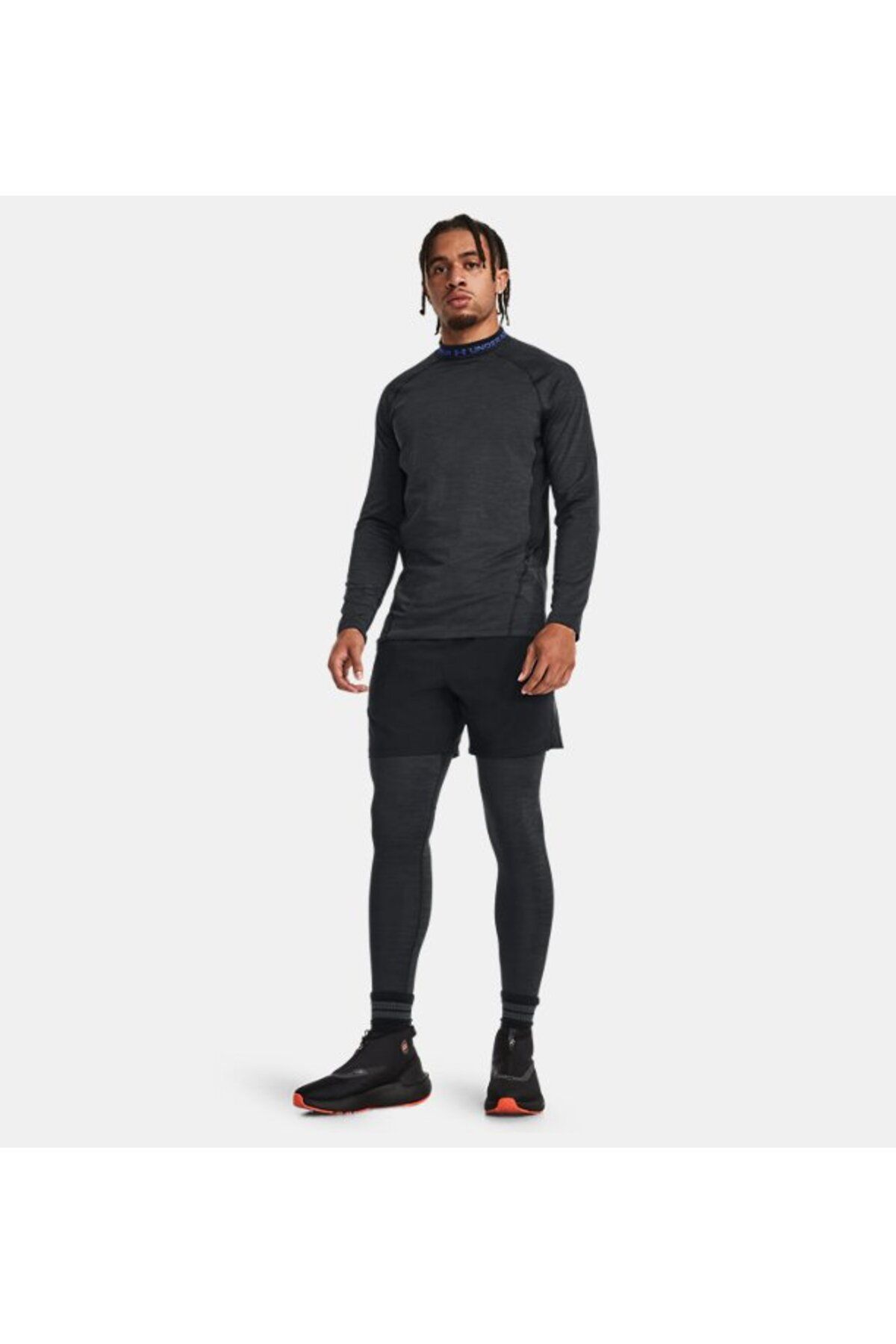 شورت ورزشی مشکی مردانه های گرافیکی بافندگی 6 اینچ Under Armour