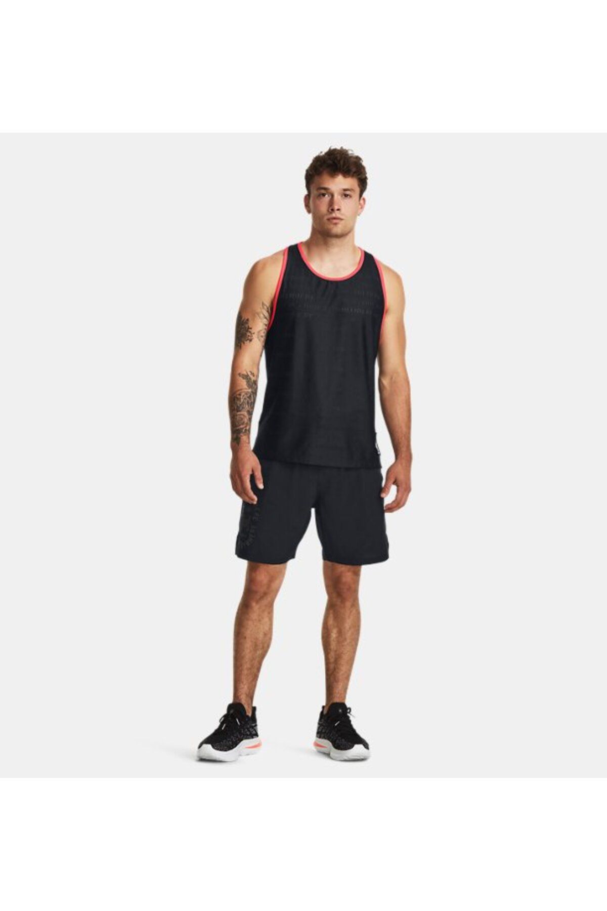 رکابی ورزشی مشکی مردانه UA در همه جا ورزشکار مجرد 1379292 001 رانینگ می شود Under Armour
