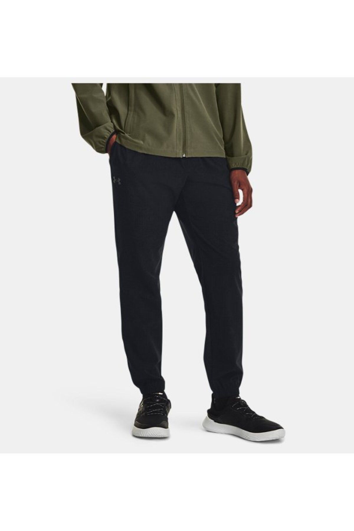 شلوار گرمکن ورزشی مشکی مردانه آبشار بافته شده در UA شش 1379682 001 Under Armour