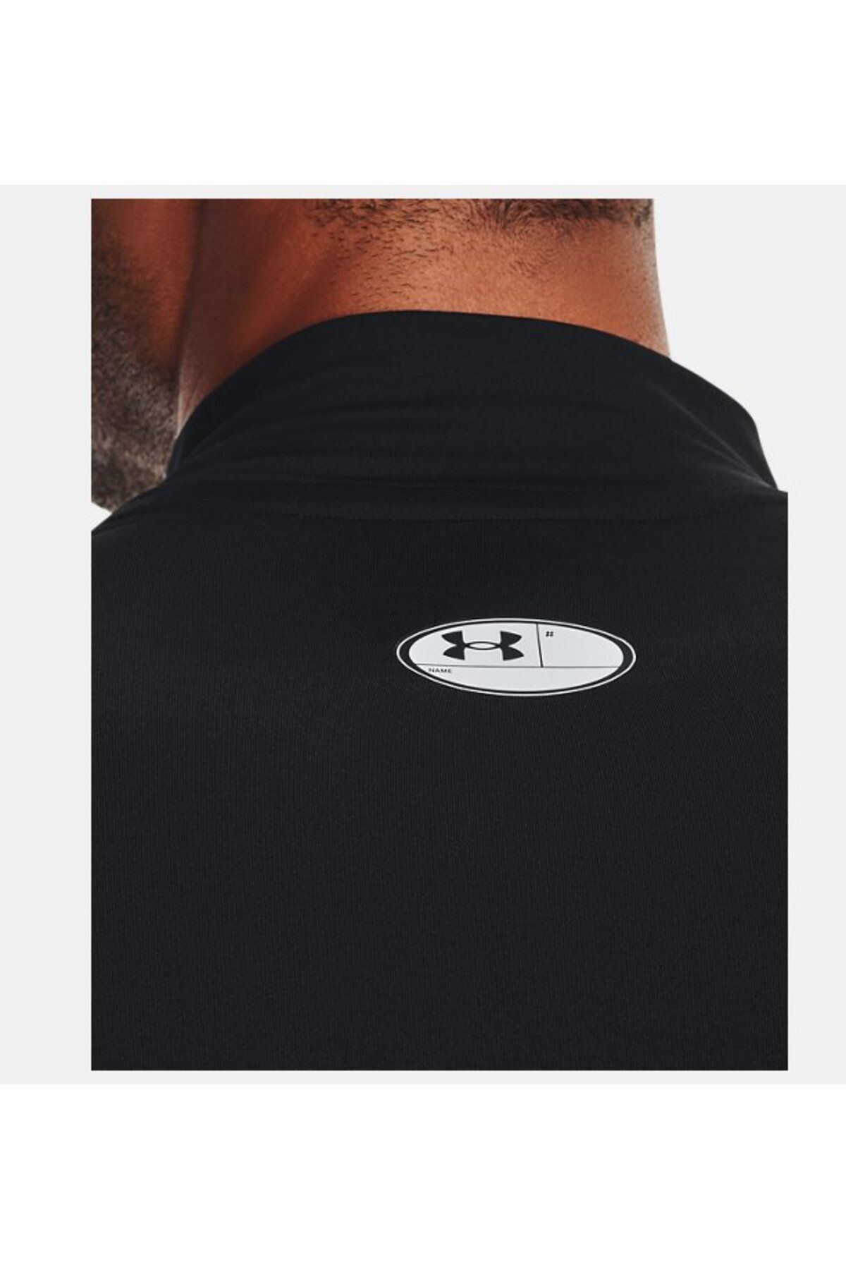 تی شرت ورزشی مشکی مردانه Male Heatgear® زره پوش آستین بلند 1369606 001 Under Armour
