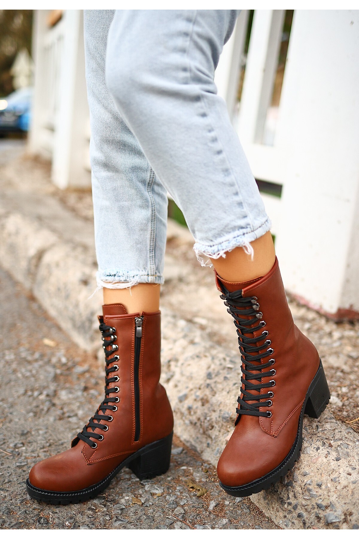 Robinat Taba Cilt Postal Çizme Bot