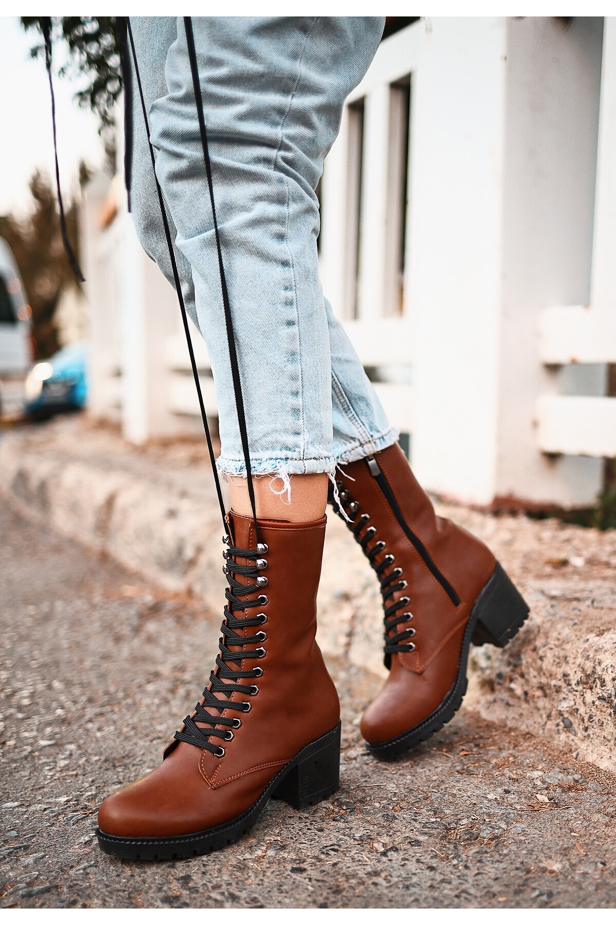 Robinat Taba Cilt Postal Çizme Bot