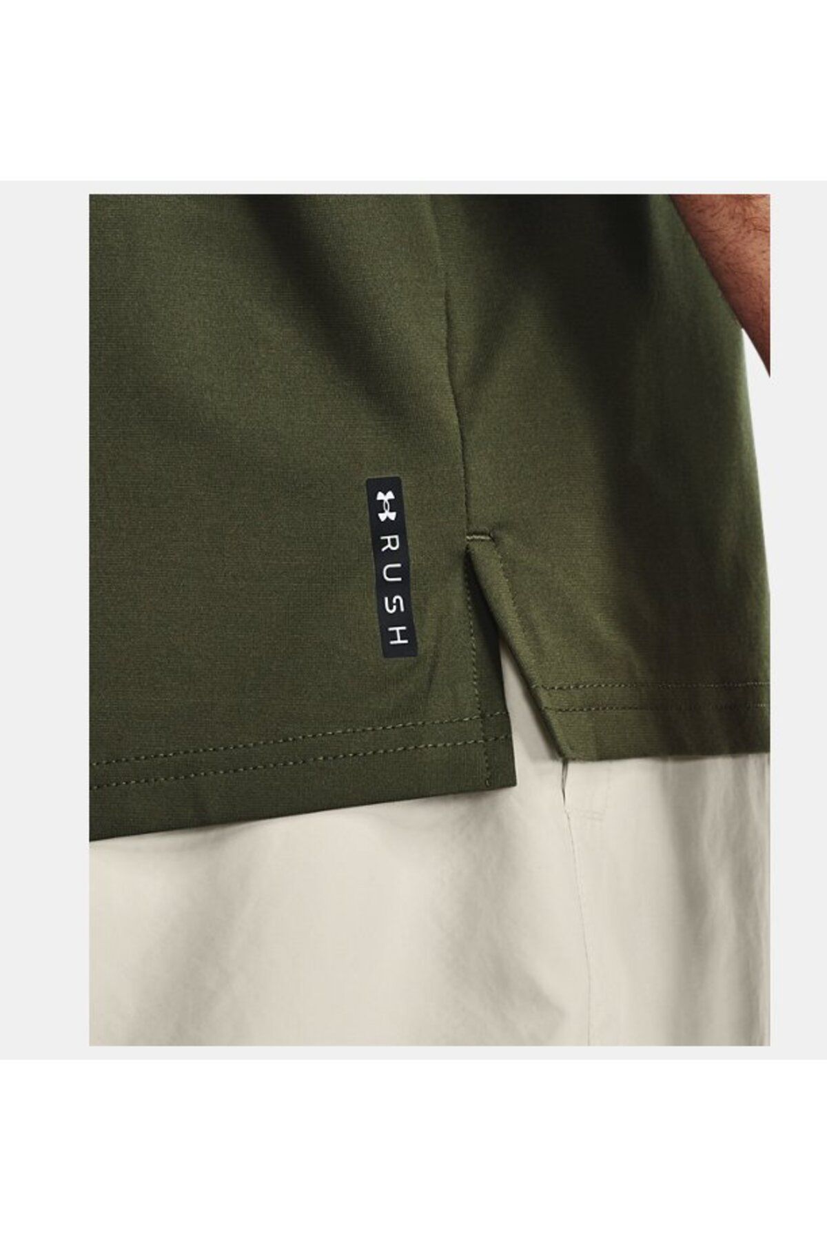 تی شرت سبز مردانه آستین کوتاه 'S UA RUSH ™ 1366138 390 Under Armour