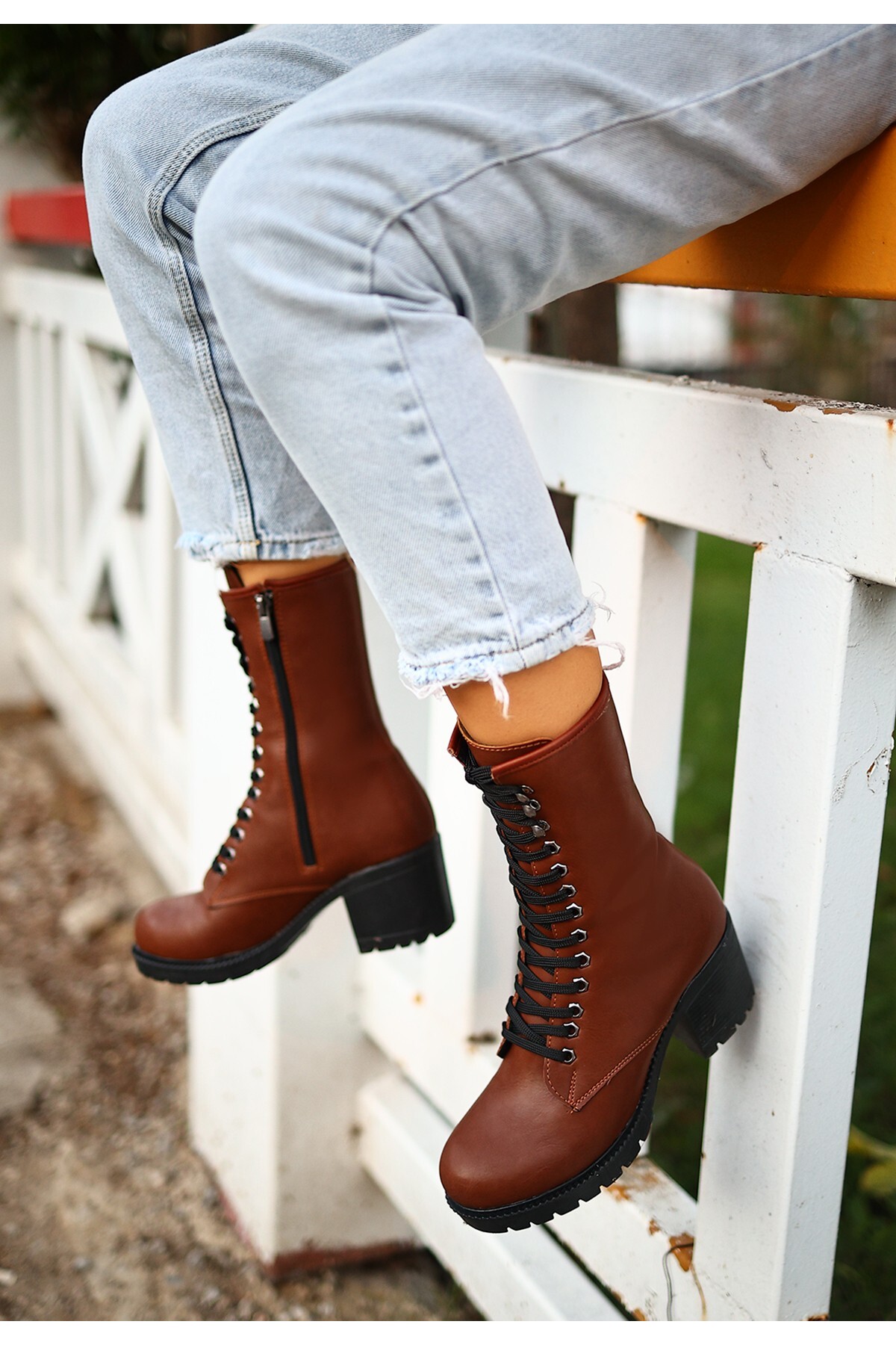 Robinat Taba Cilt Postal Çizme Bot