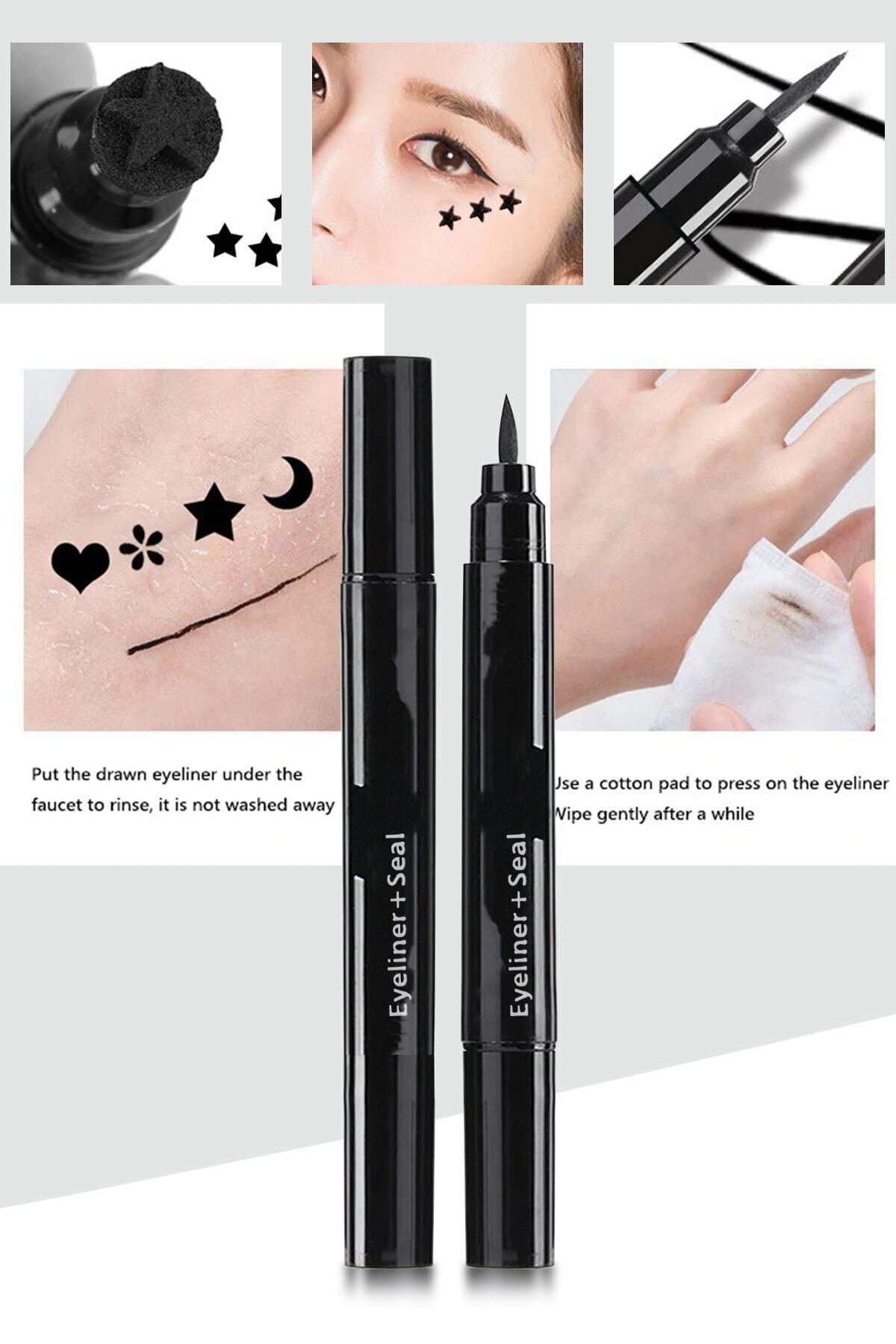 MUJGAN-Star Patterned Thick Tip Double Sided Pencil Eyeliner 5