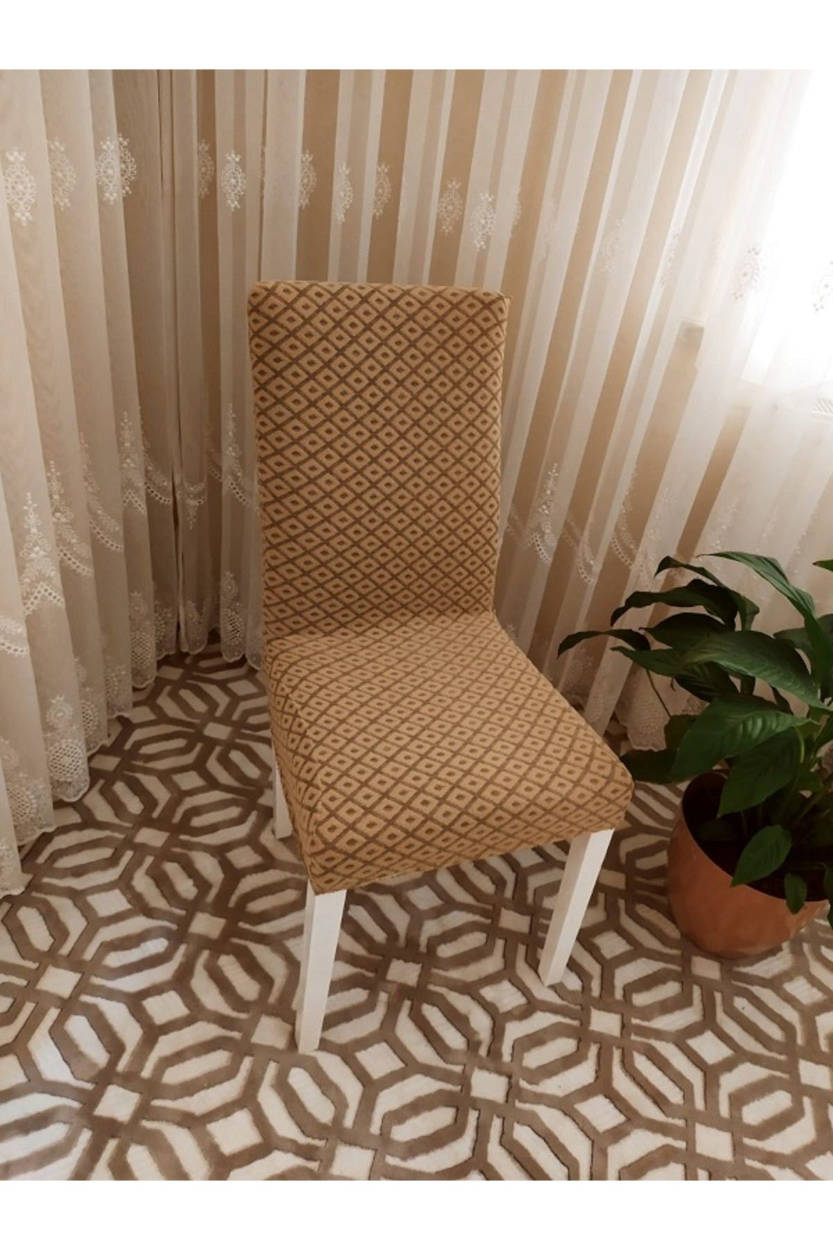 روکش صندلی نود ژاکارلی لیکرا مینی الگوی 6 قطعه  Bright Home
