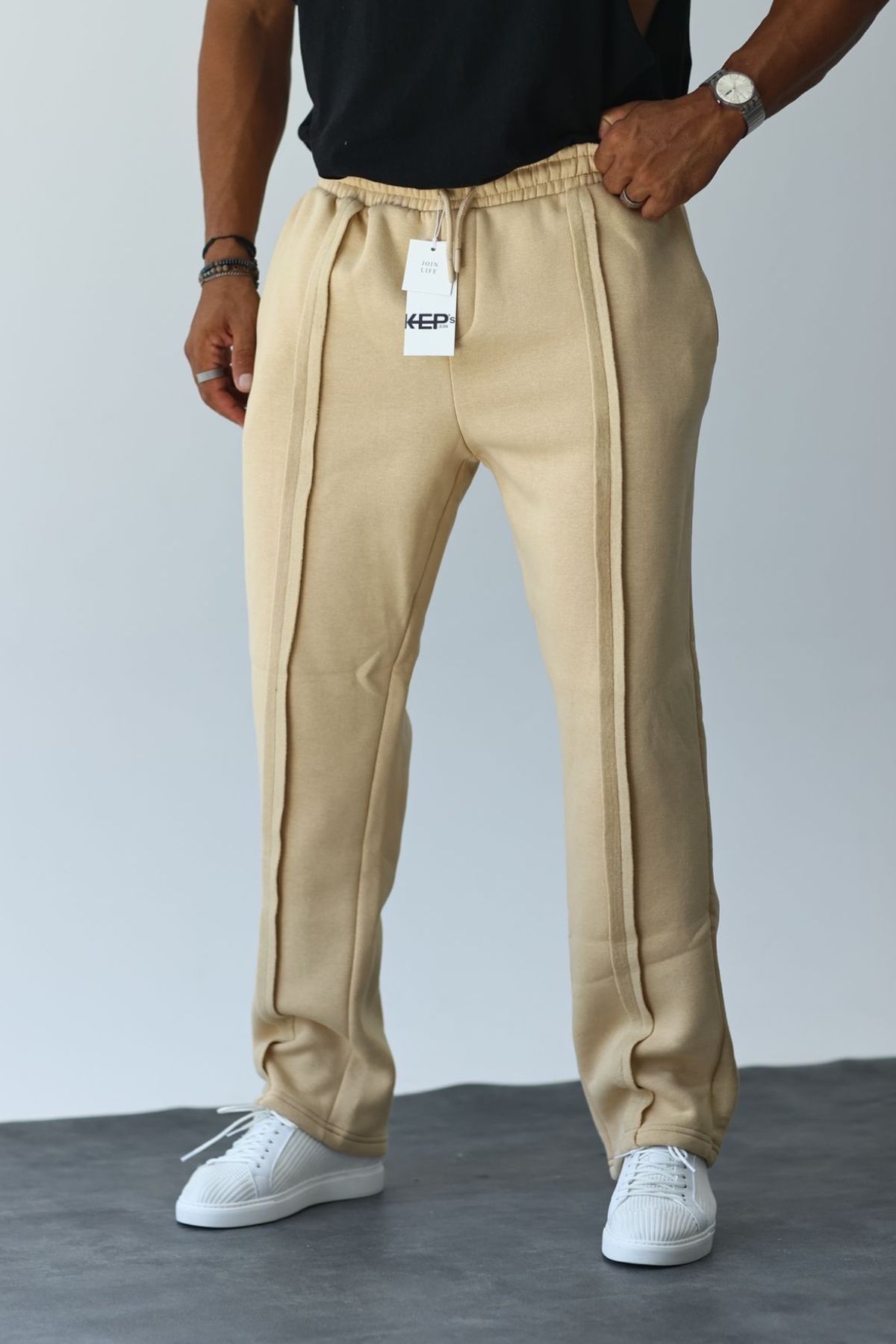 Mens beige jogger pants shop