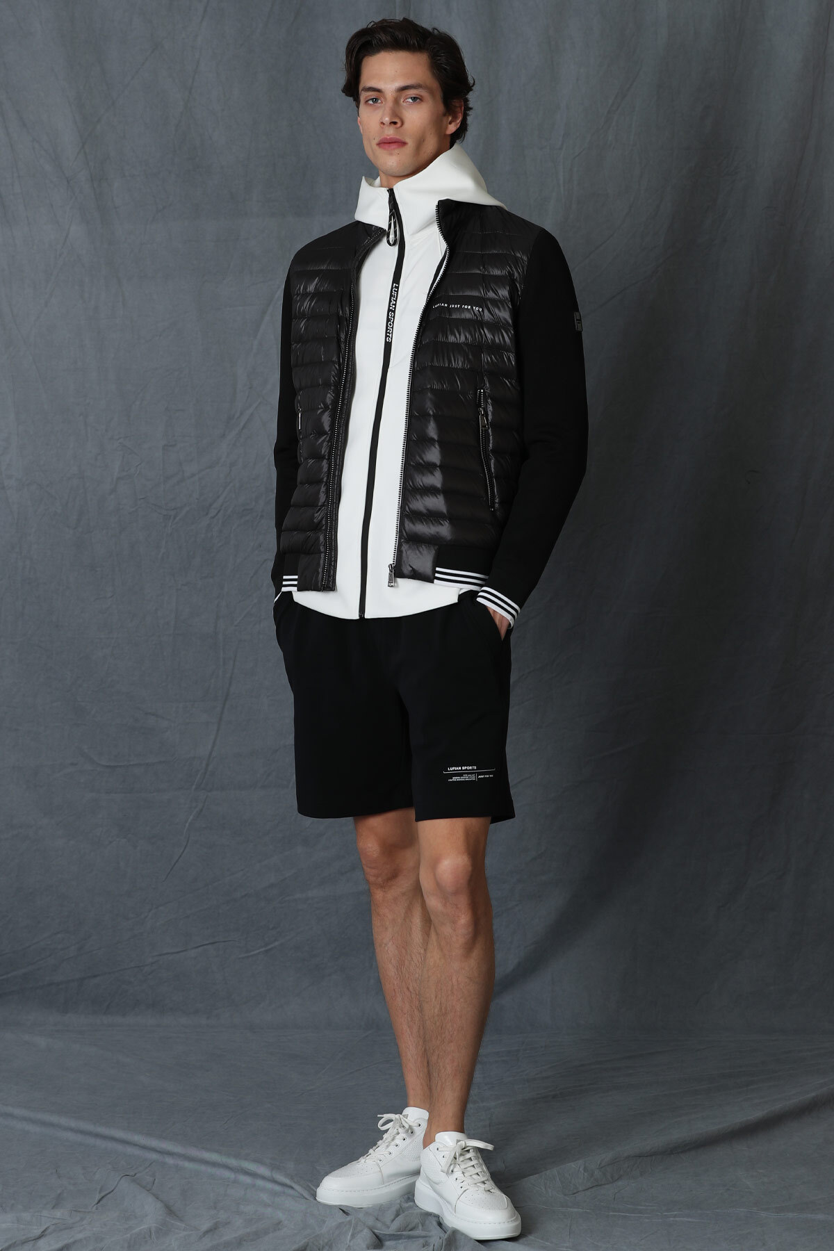 کاپشن مردانه مشکی لوفیان | 111120047 اورجینال - تصویر 2