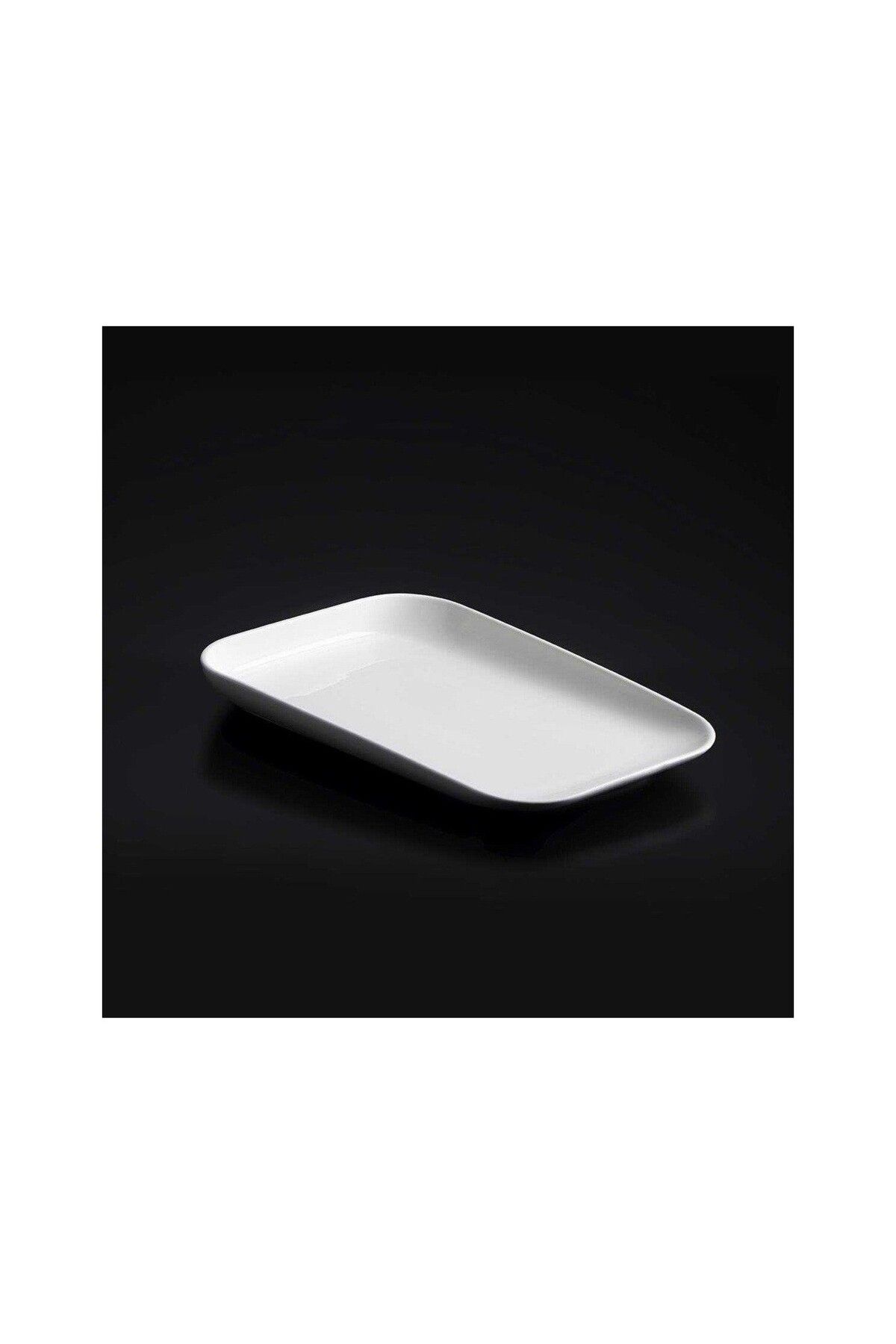 ACAR-Bianca Perla Up Down Set of 6 Porcelain Rectangular Serving Plates - 25 cm 5
