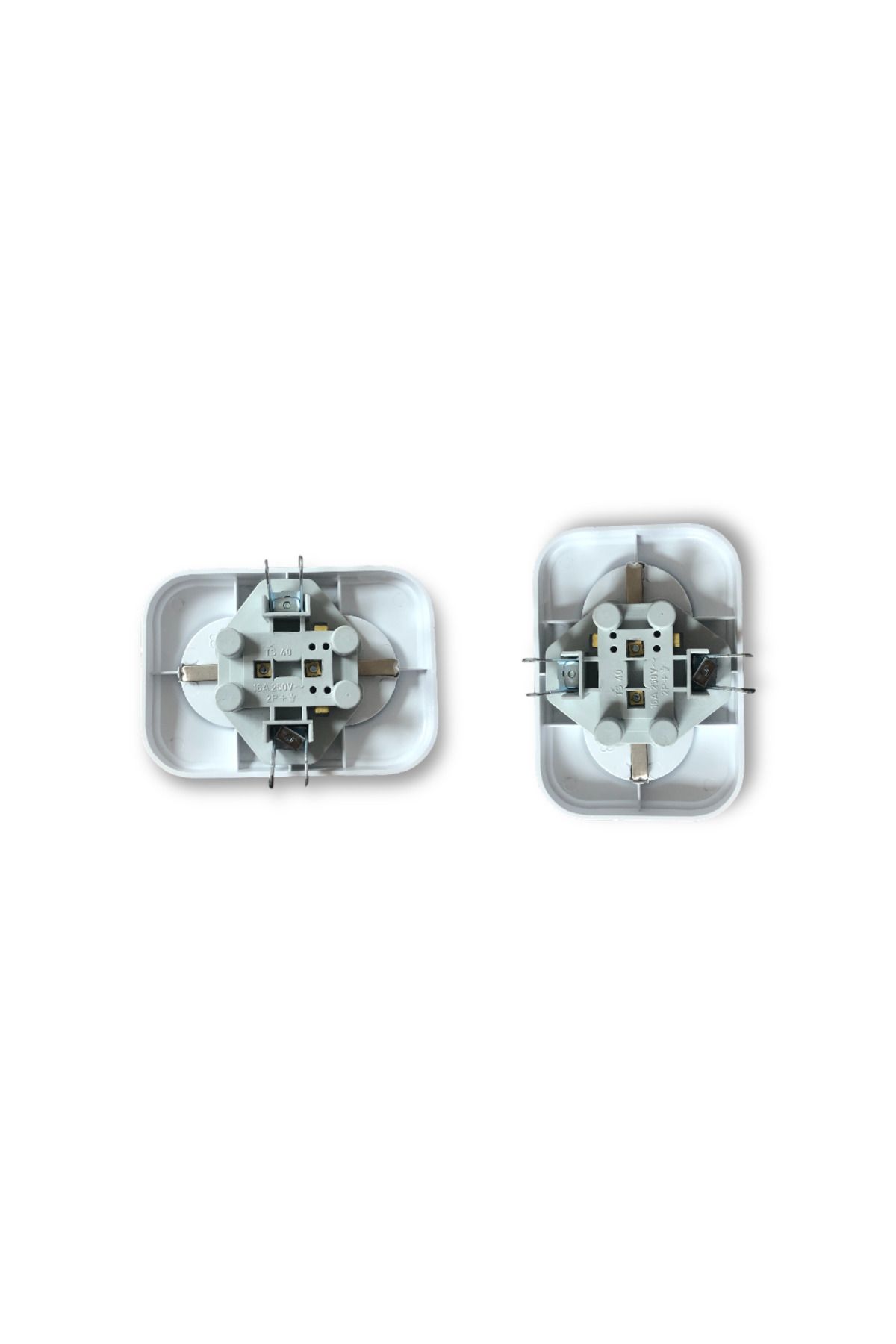 Tek-İş-2-Piece Grounded Socket Flush Mounted Double Socket 3
