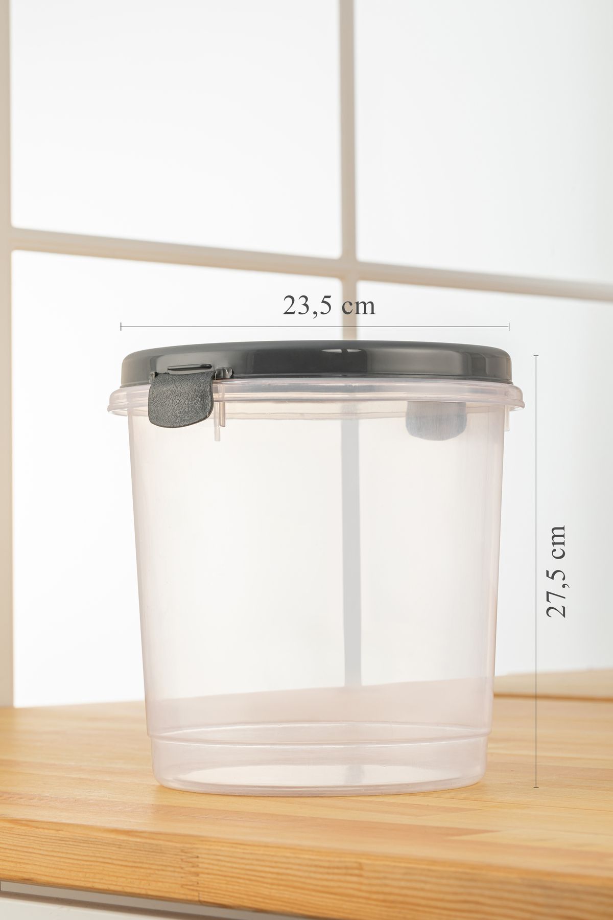 Meleni Home-Set of 2 Flour, Pasta, Pulses Storage Container - Transparent Storage Box 2x 6 Lt 3