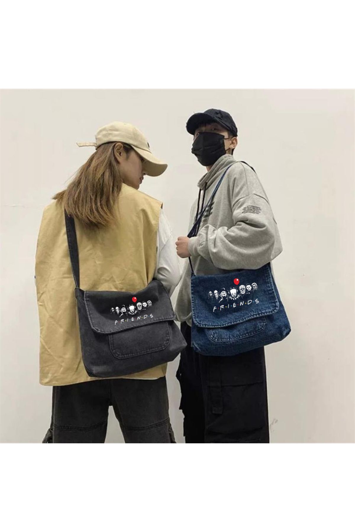 Denim shop messenger bags