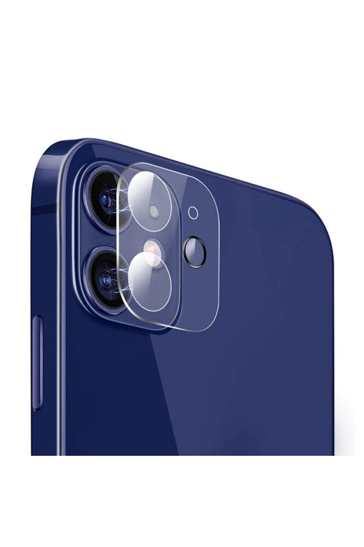 Apple iPhone 12 Uyumlu Şeffaf Kamera Nano Lens Koruyucu