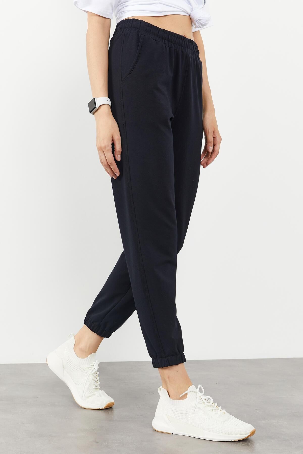 Plain navy tracksuit online bottoms womens