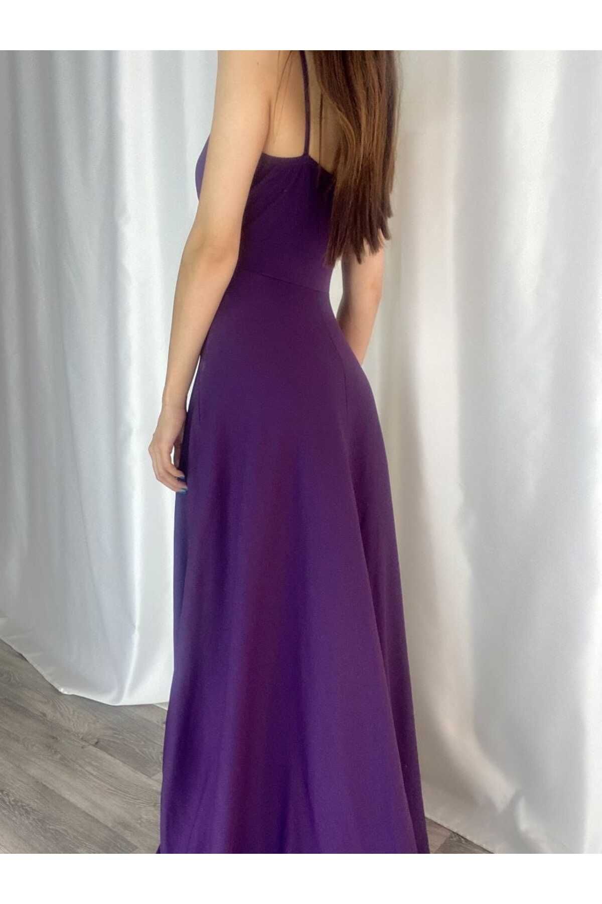 Deep purple shop maxi dress