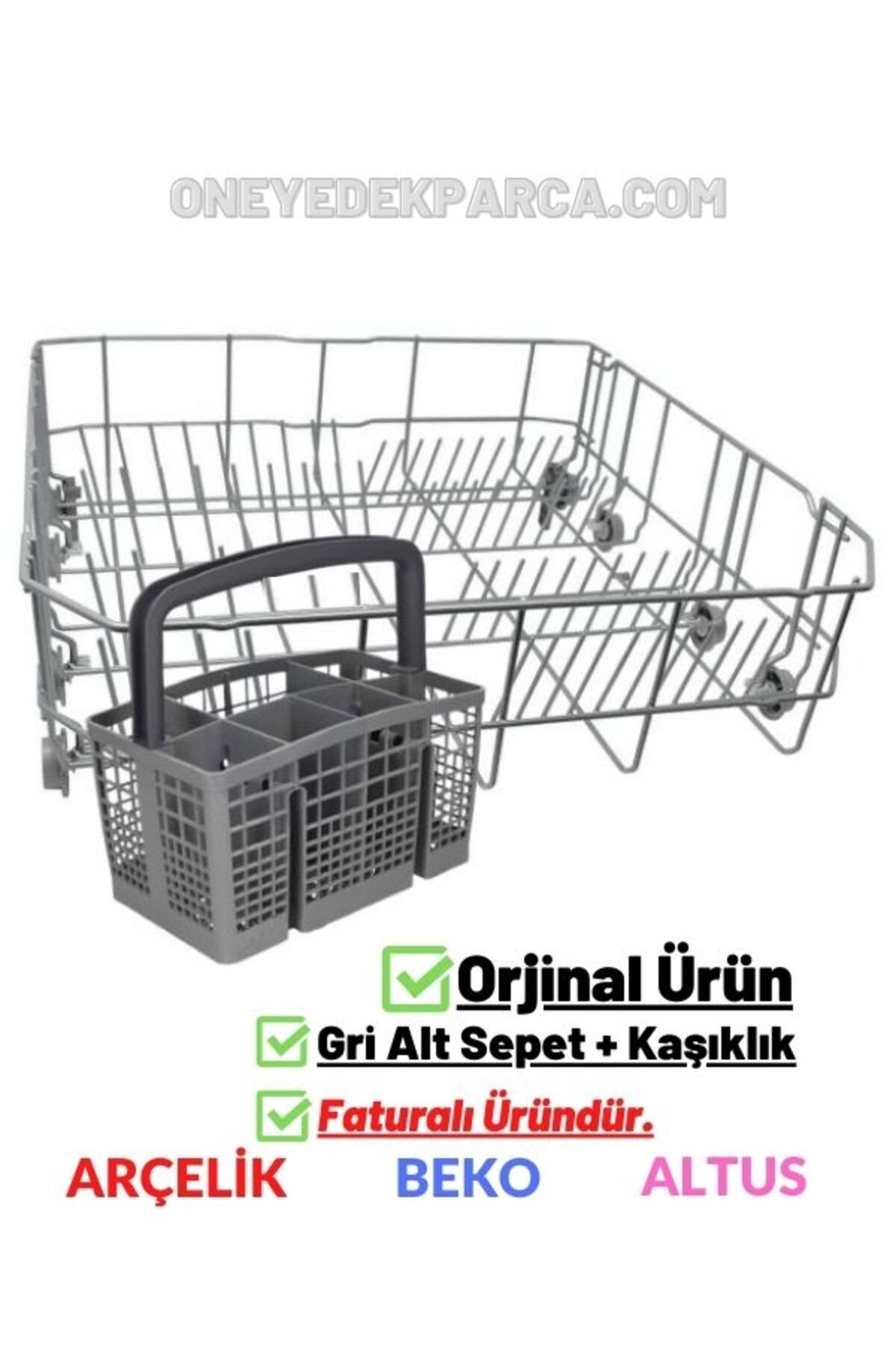 Ar elik 6384 HC Bula k Makinesi Alt Sepet Ka kl k Sepeti Gri Renk 