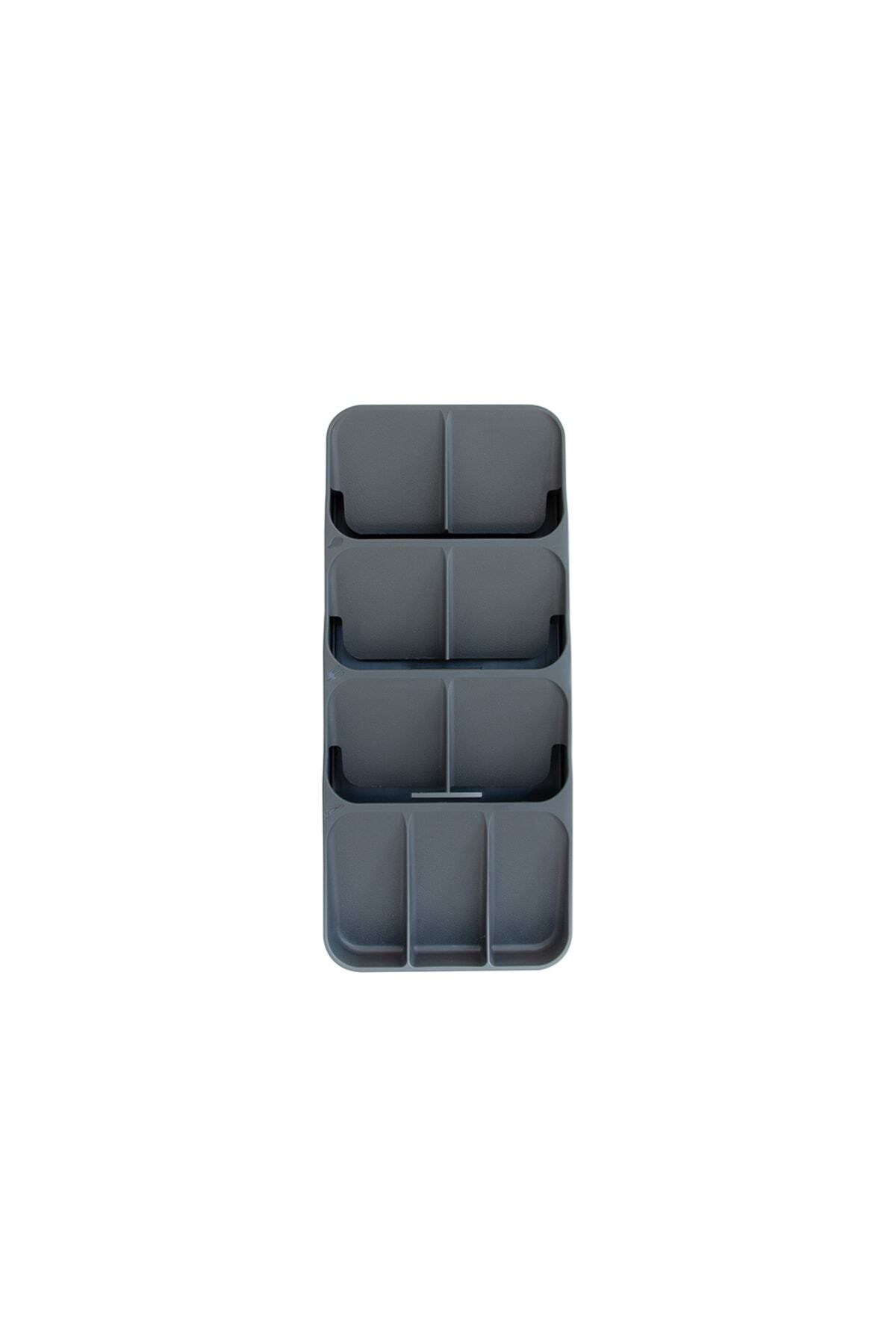 devigo-Set organizator gri de 2' - 9 compartimente și 5 compartimente în interiorul sertarului pentru tacâmuri 7