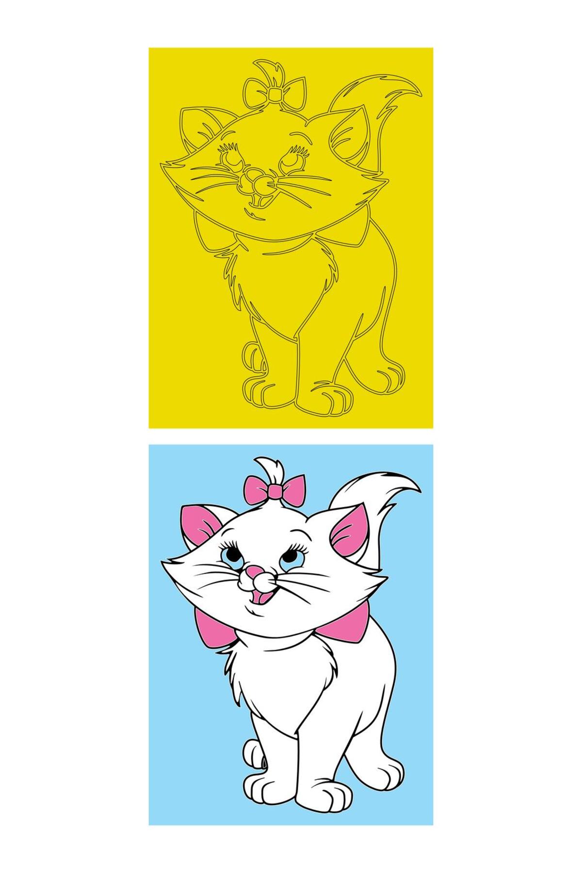 Red Castle Sevimli Hayvanlar, 5 Adet Büyük Boy A4, Kız-Erkek Kum Boyama Kartı Seti-Red Castle KB-RC-052 fotoğrafı 2 (önizleme)