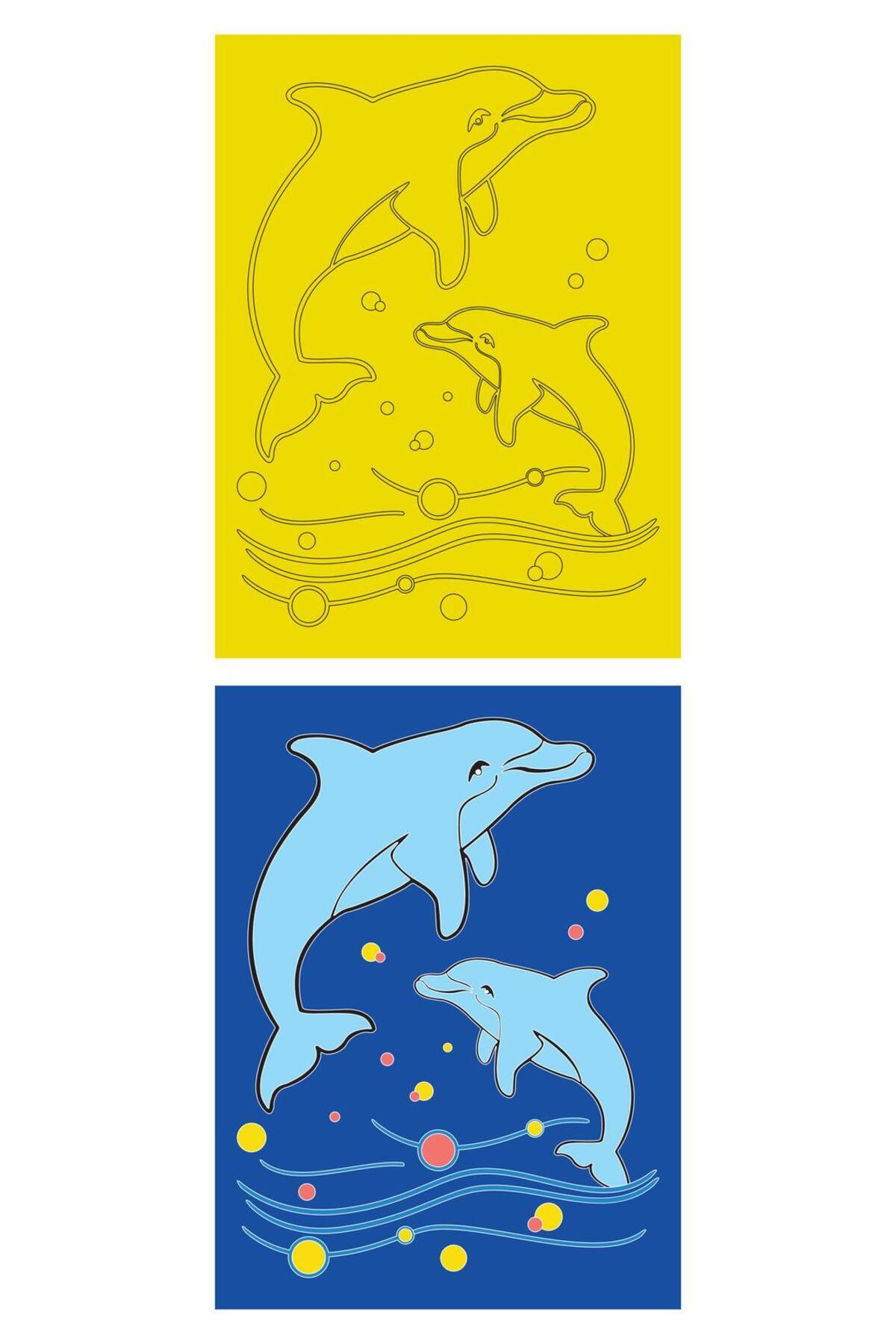 Red Castle Sevimli Hayvanlar, 5 Adet Büyük Boy A4, Kız-Erkek Kum Boyama Kartı Seti-Red Castle KB-RC-052 fotoğrafı 4 (önizleme)