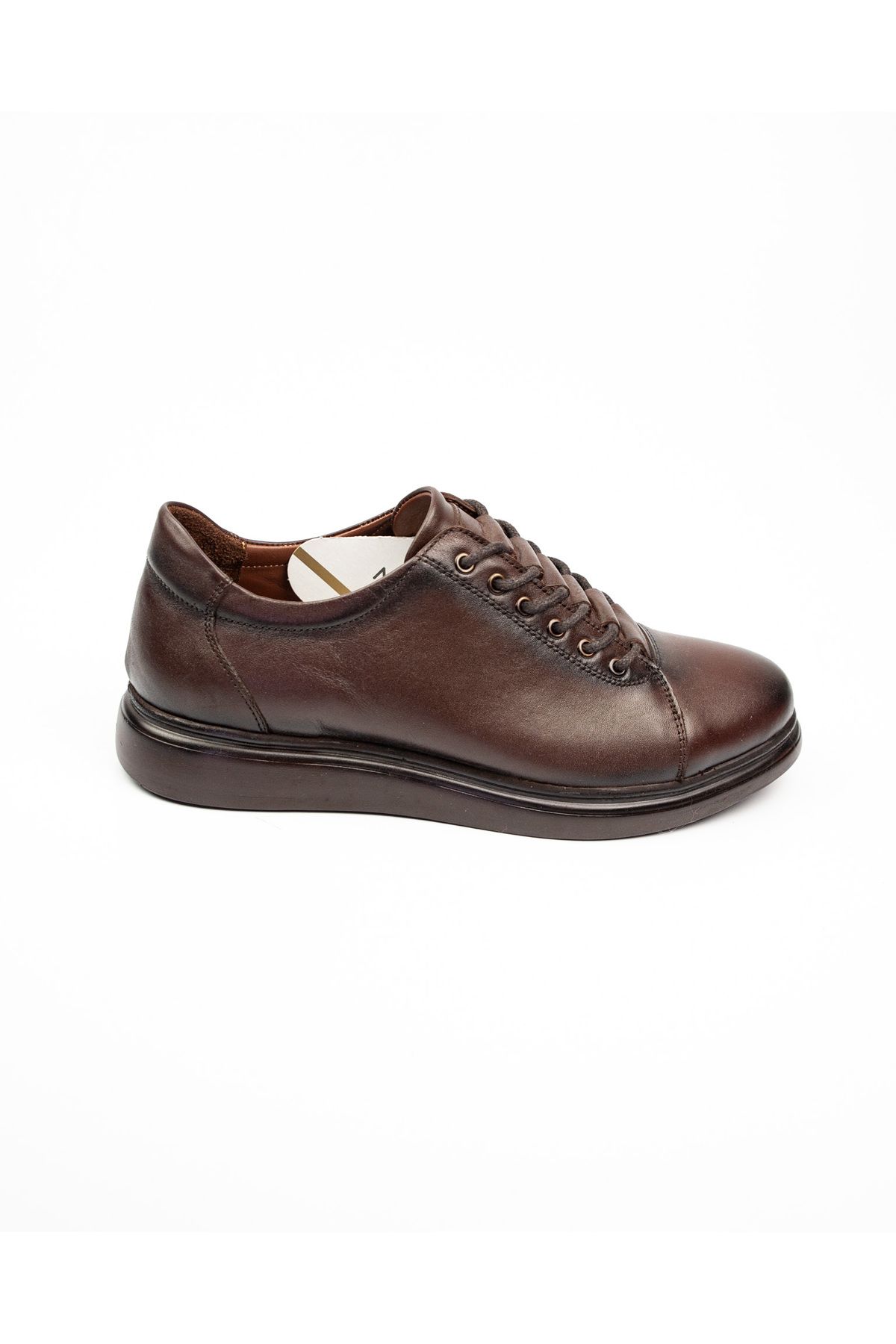 Nobel-1045 Lace-up Brown Leather Men's Casual Shoes 2