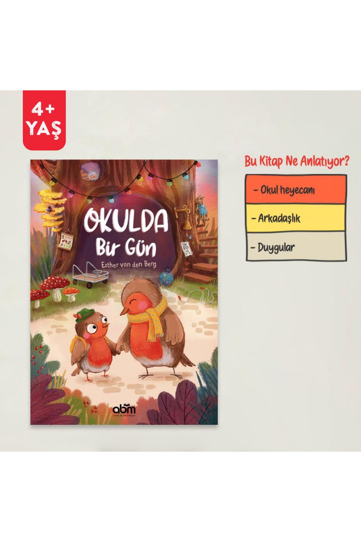 Abm Yayınevi Okulda Bir Gün Hikaye Kitabı - 4 Yaş Üzeri Çocuklar Için Eğitici Ve Öğretici Kitap