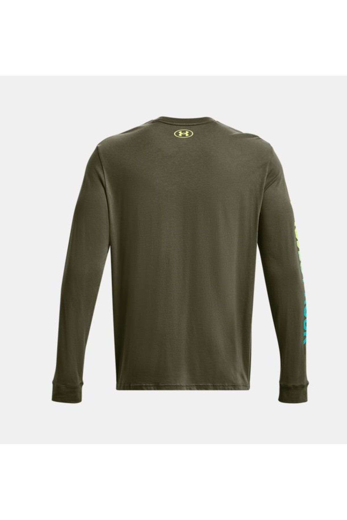 تی شرت ورزشی سبز مردانه پروژه سنگ آستین بلند 390 آندر آرمور Under Armour