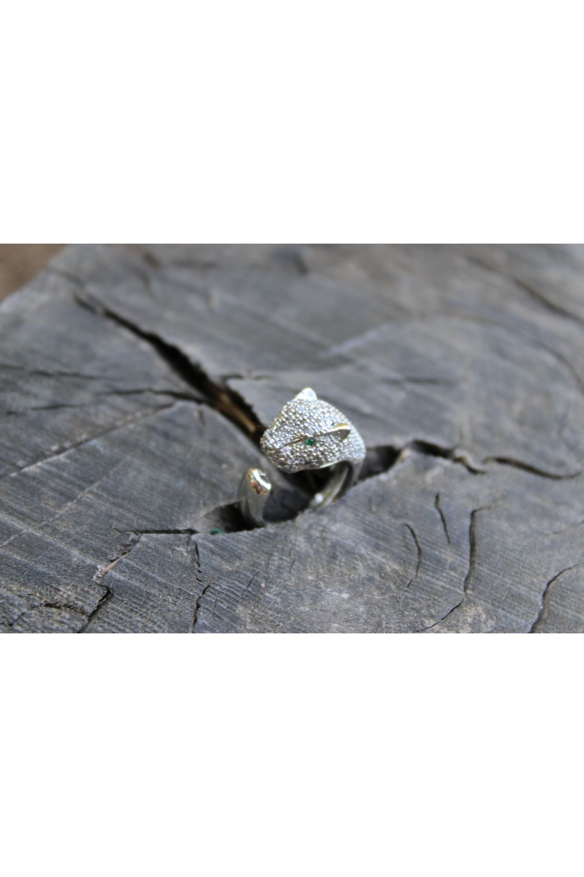 EROFİS-Zircon Stone Ring, Animal Figure Design Ring 2