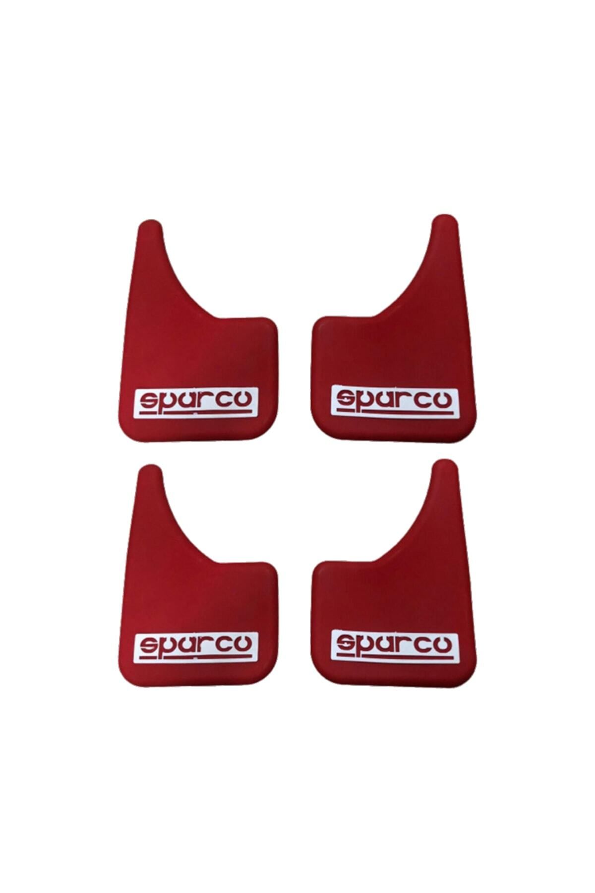 Sparco Red Universal Dust Cover Car Mud Covers 4 Pieces - Trendyol