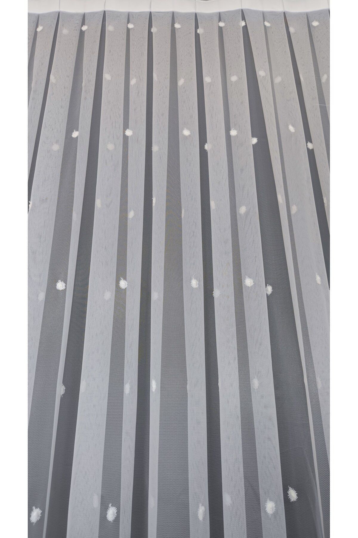 Yuka-Grek Ground Spreader Brode Model de lux 1/3 Pliat strâns Ecru Tulle Cortina rezistentă la riduri Nu poate fi călcat Fusta cu plumb 2
