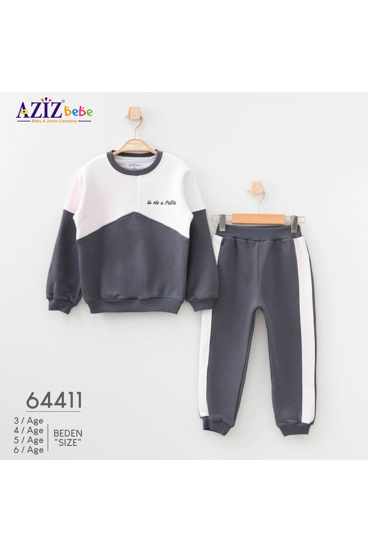 Aziz Bebe Bottom Top 2 Piece Tracksuit Set