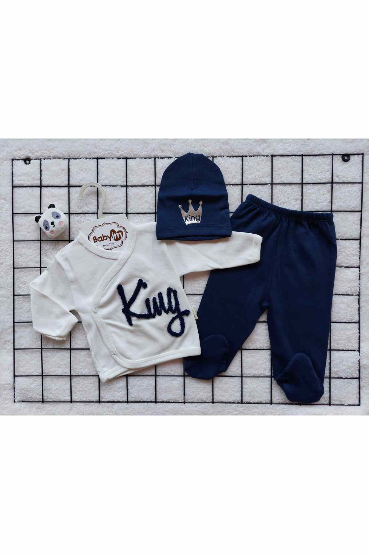 بادی نوزادی پسرانه آبی سرمه ای Babyim | TYC00596160274 اورجینال - تصویر 2