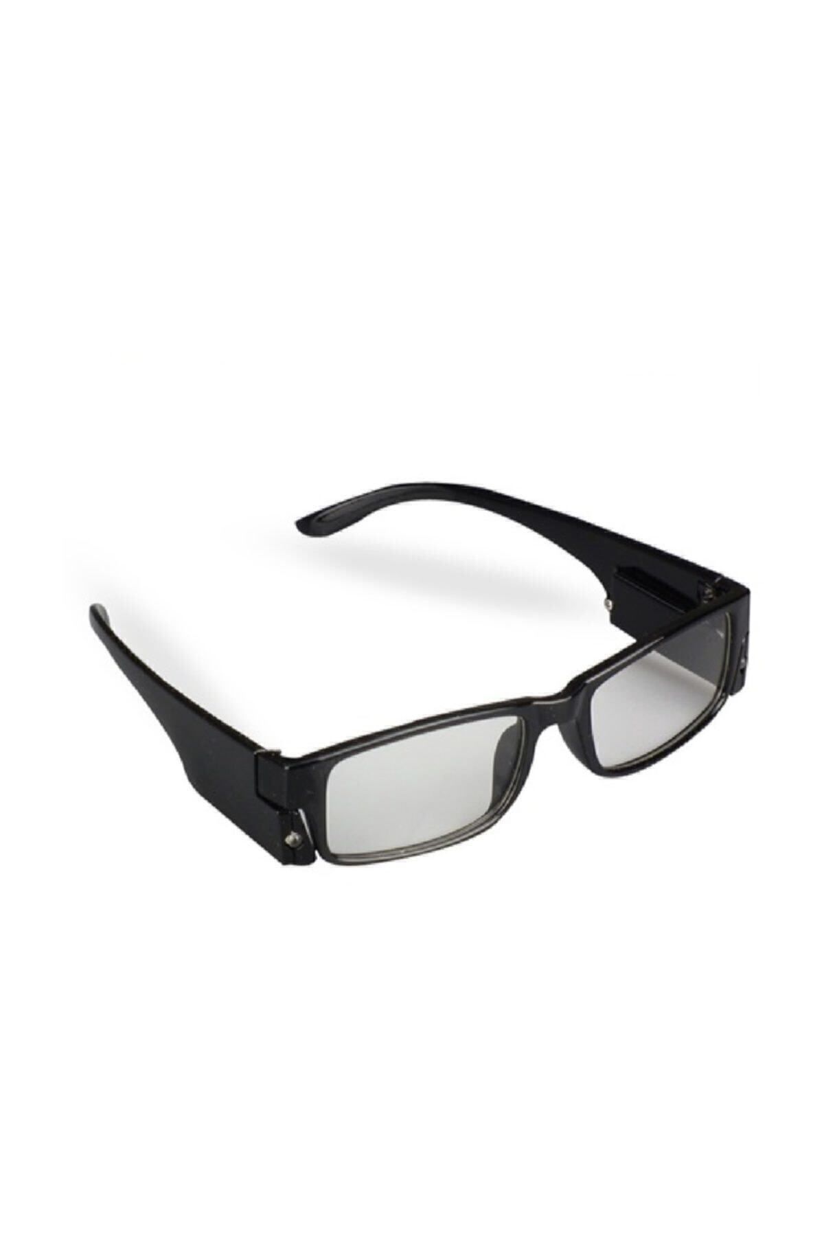 ELBA-Black LED Lighted Book Reading Glasses 1