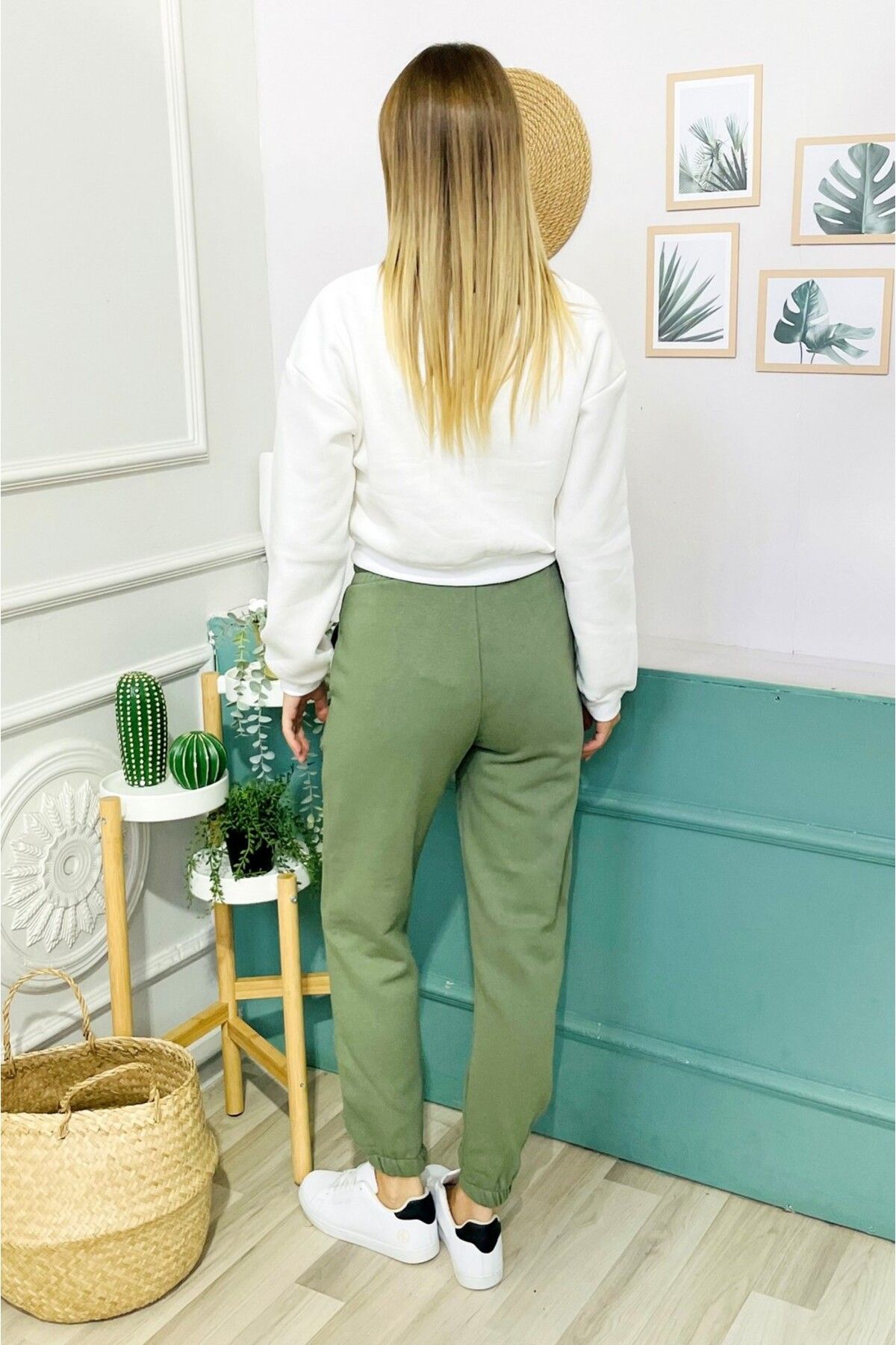 StilOBA Leggings - Green - Trendyol