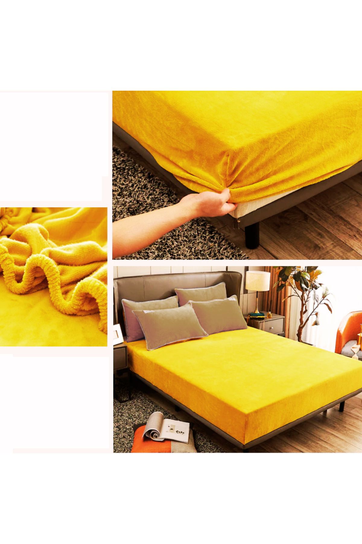 Gonz Alez-Wellsoft Soft Oversize Fitted Elastic Sheet Set 1